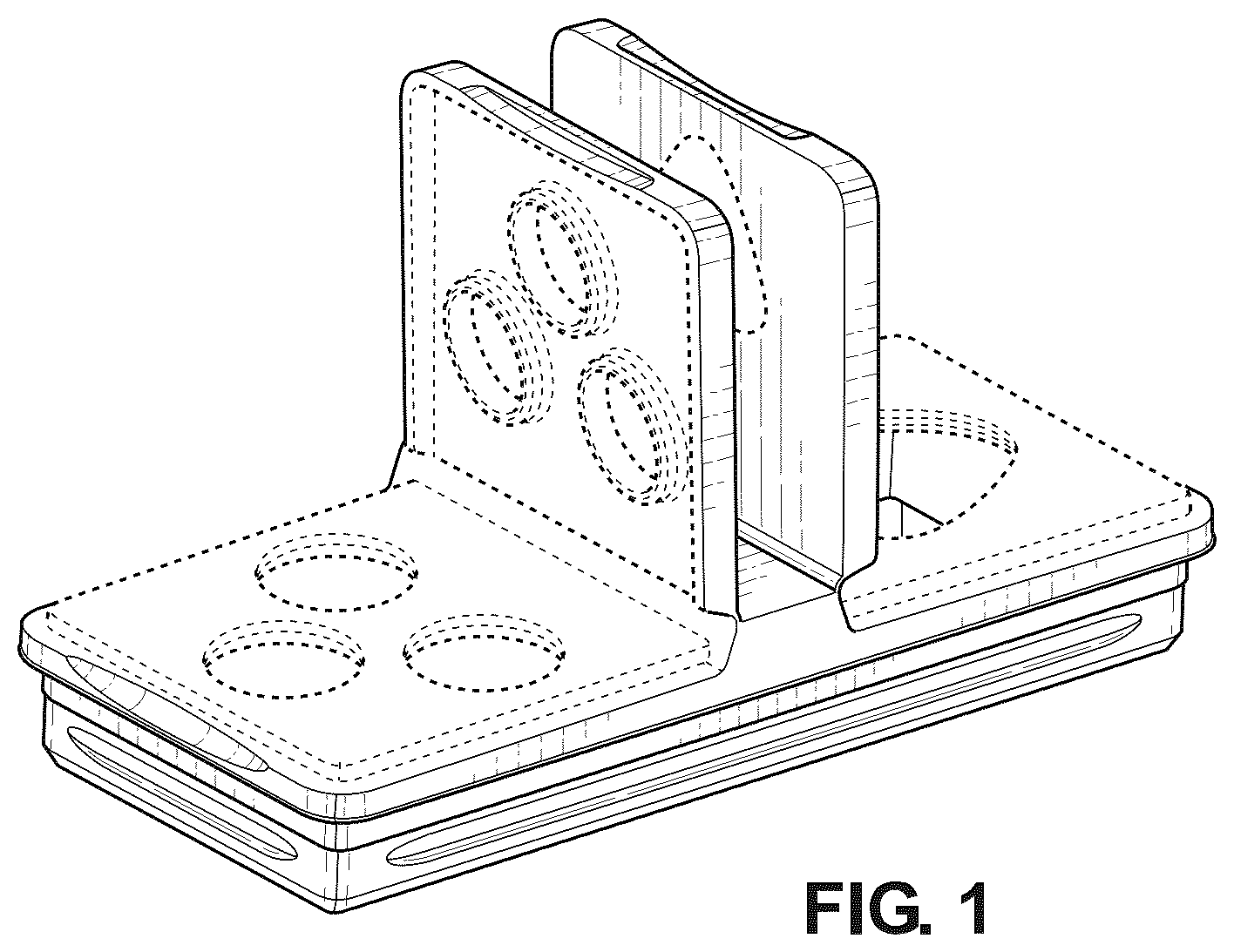 Patent USD1044498 — Receptacle lid — Figure 1