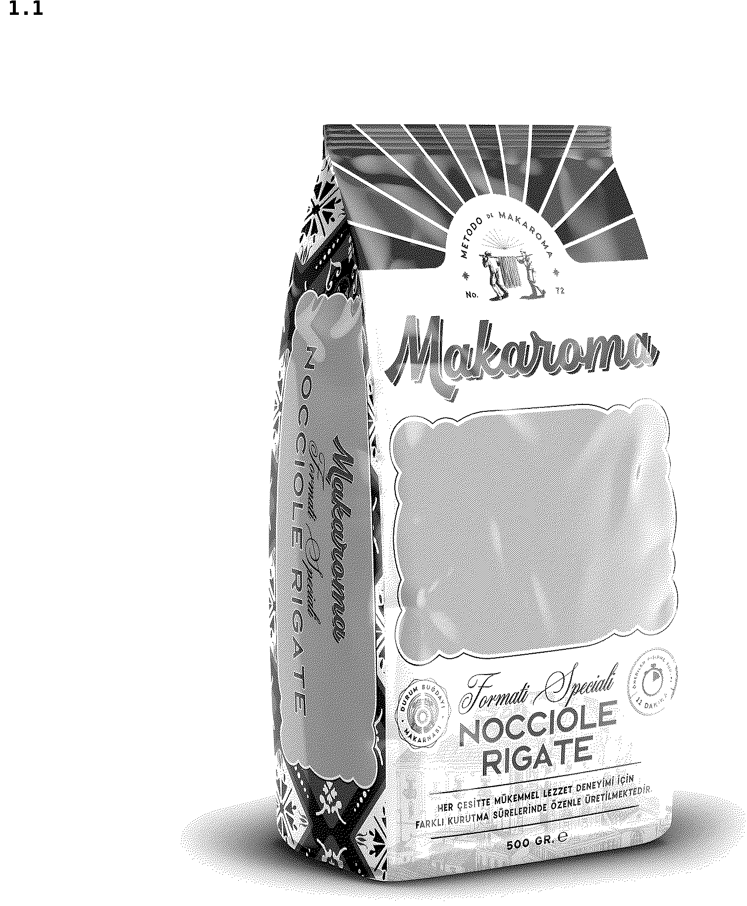 Patent USD1044518 — Packaging for foodstuffs — Figure 1