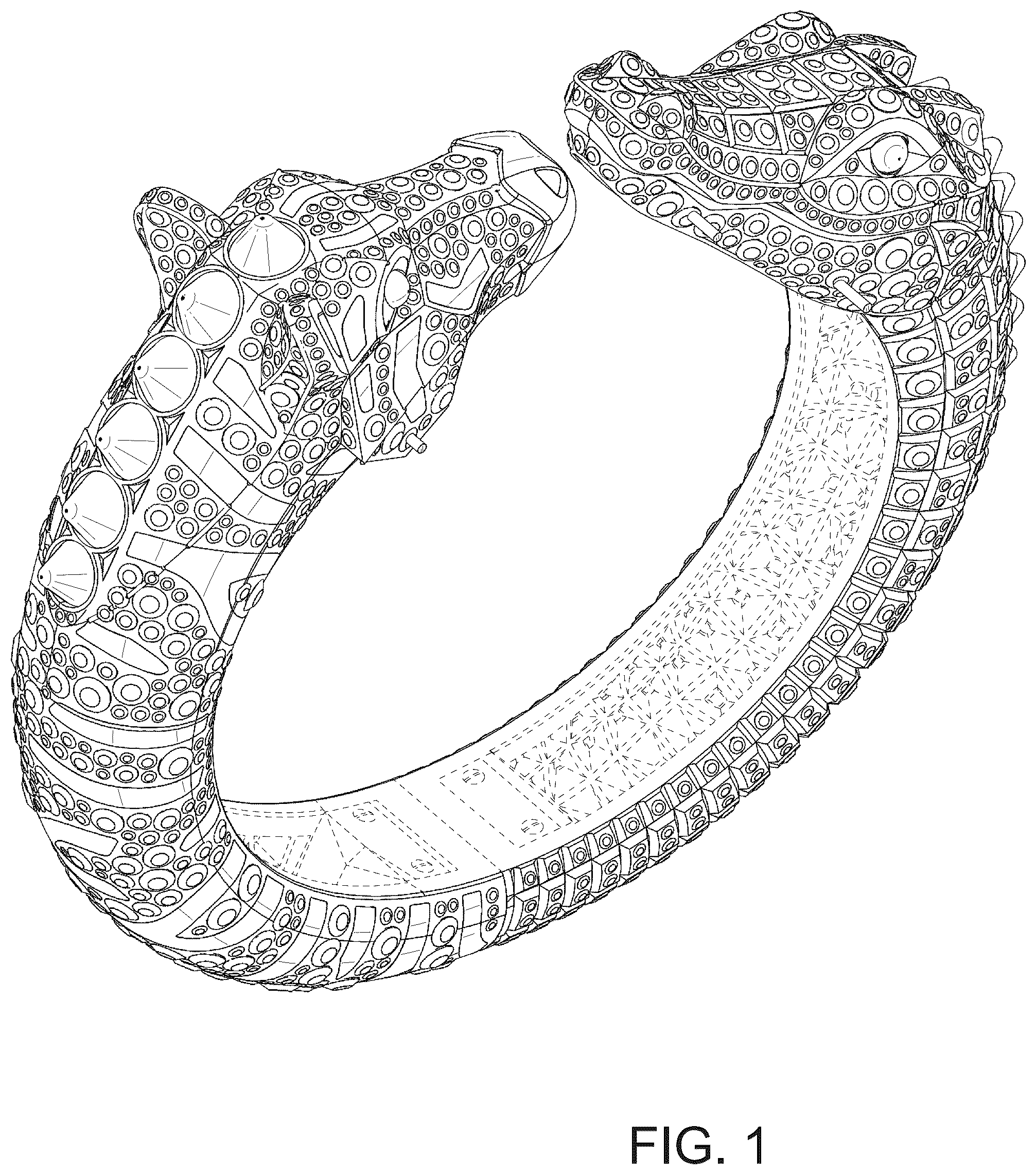 Patent USD1044557 — Bracelet — Figure 1