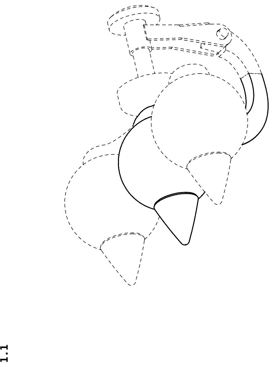 Patent USD1044570 — Earring — Figure 1