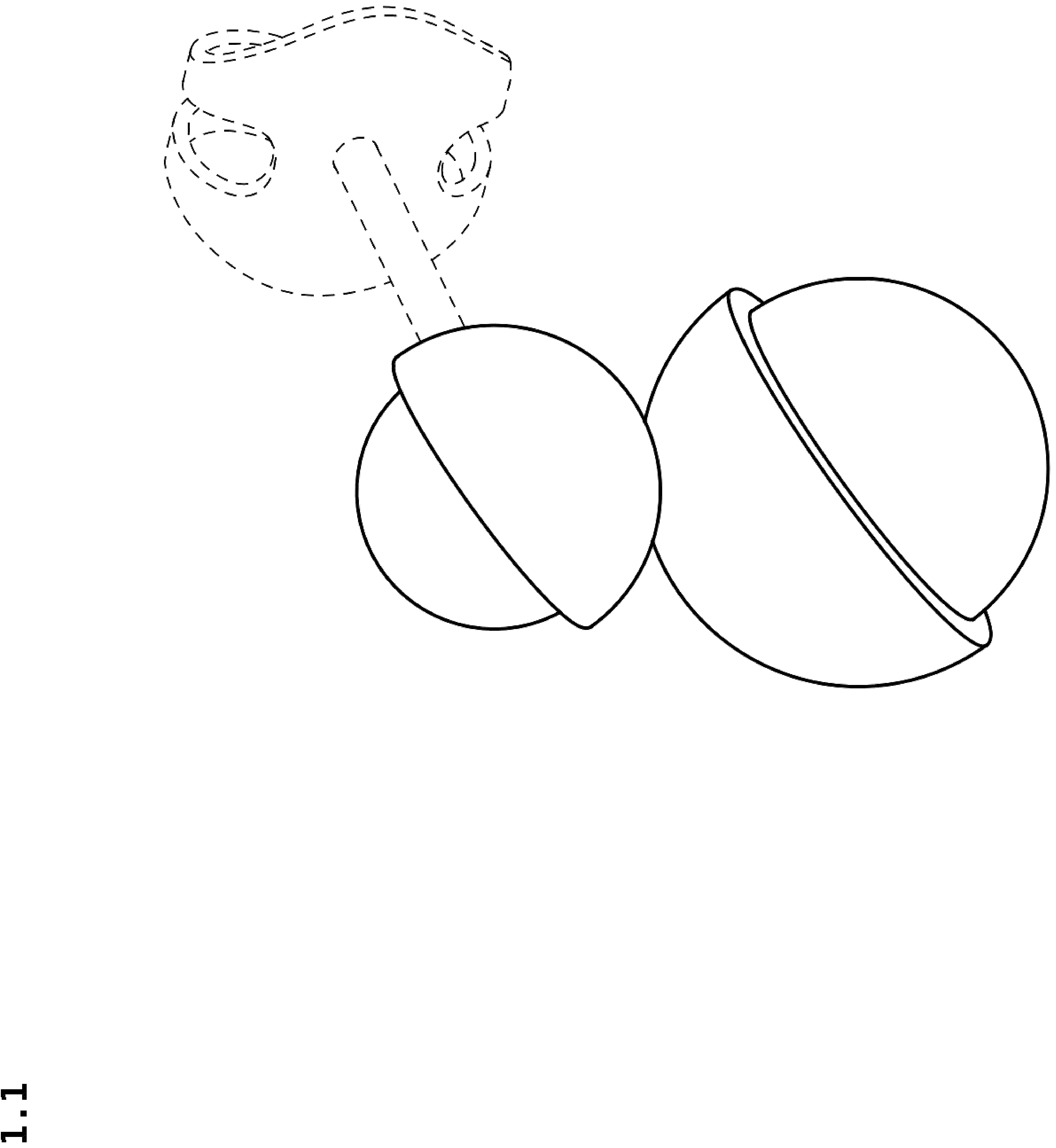 Patent USD1044573 — Earring — Figure 1