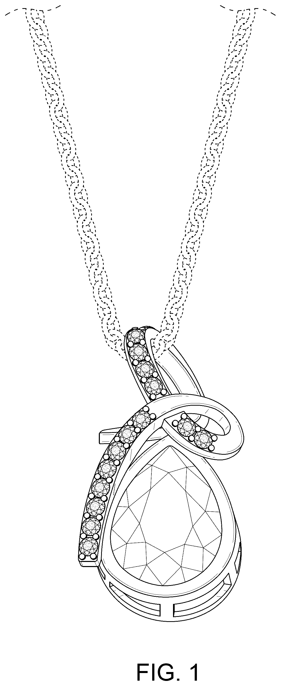 Patent USD1044578 Figure 1 – Jewelry ornament