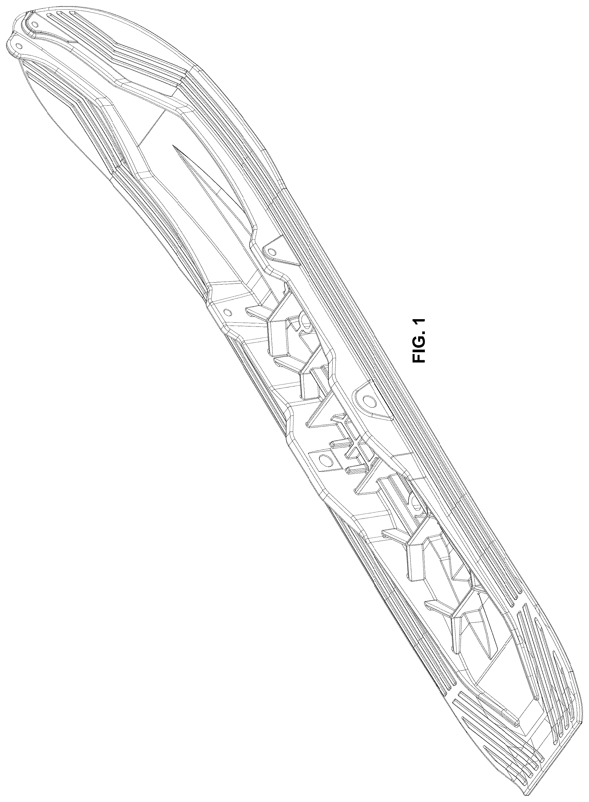 Patent USD1044593 — Ski of a vehicle — Figure 1