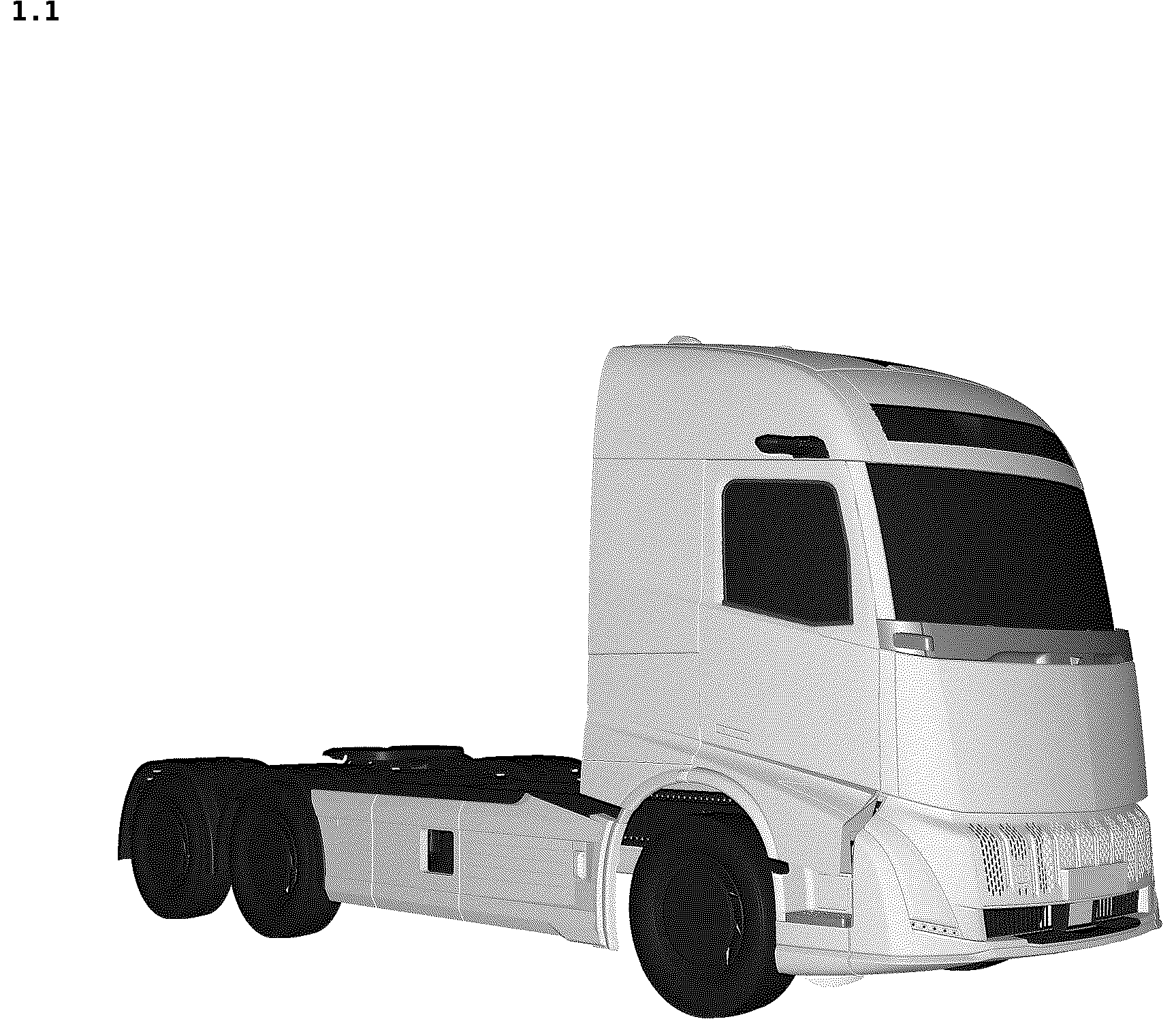 Patent USD1044602 — Motor truck — Figure 1