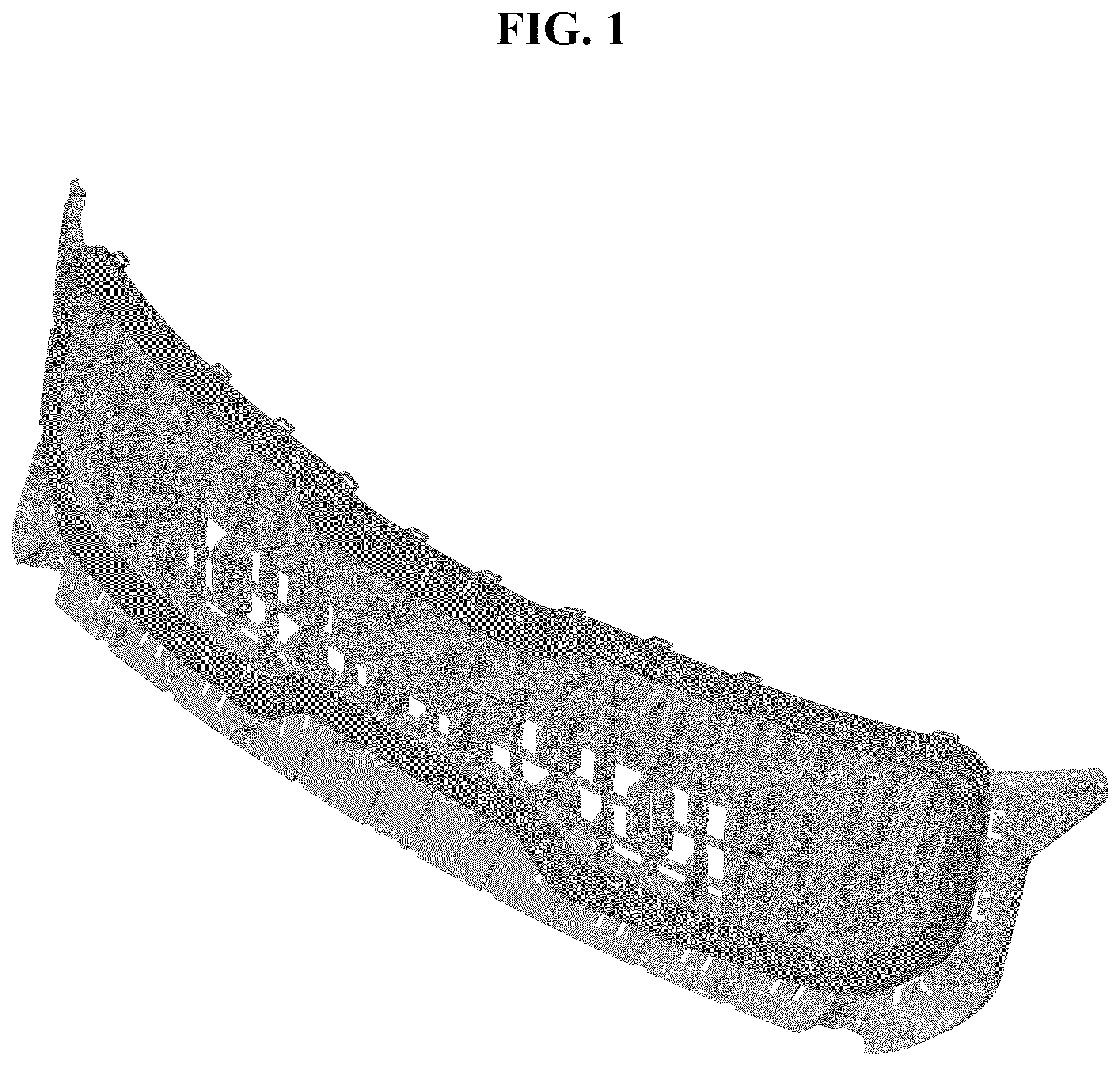 Patent USD1044611 Figure 1 – Radiator grill for an automobile