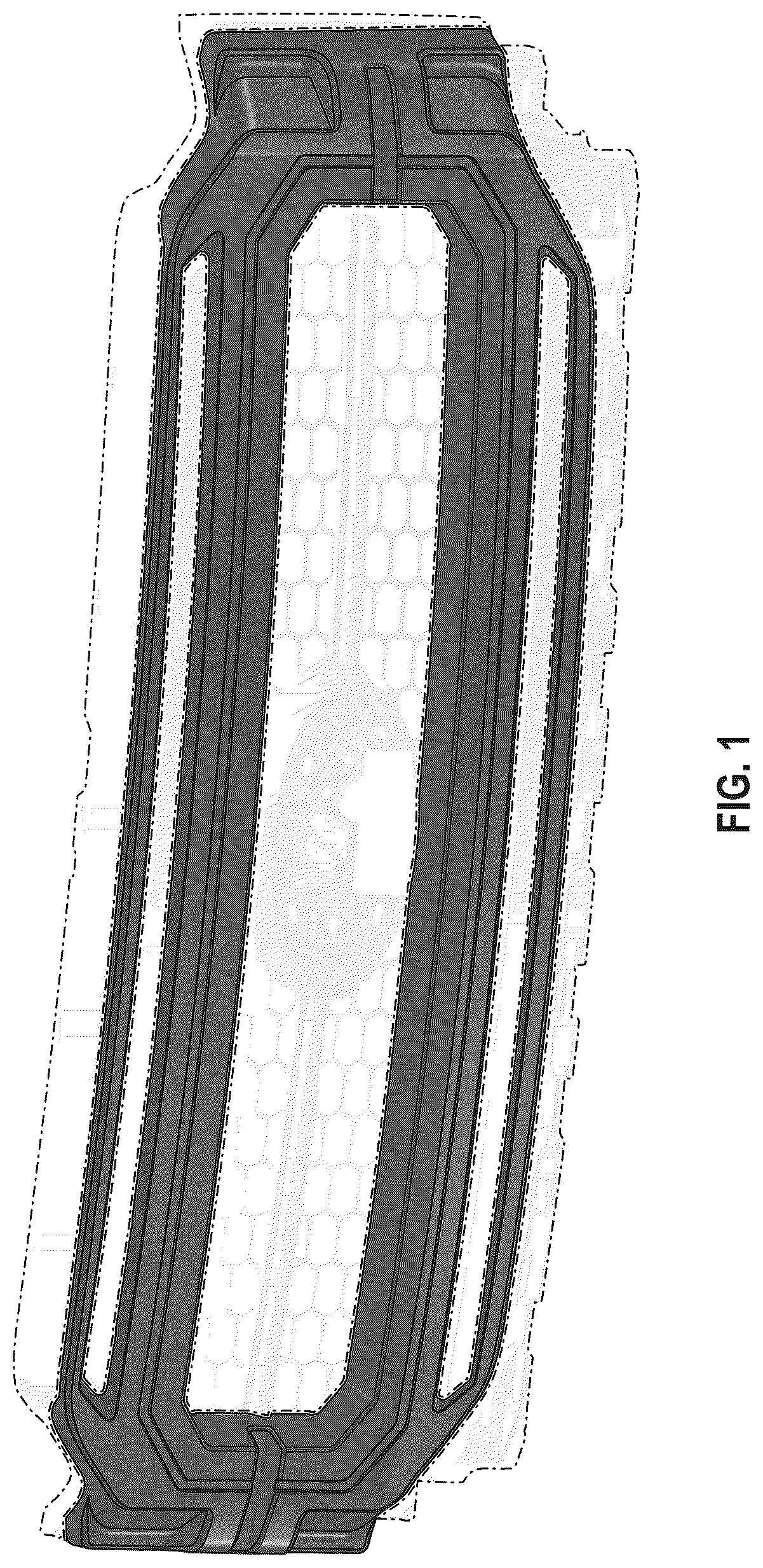 Patent USD1044615 — Grille with LED daytime running lamp — Figure 1