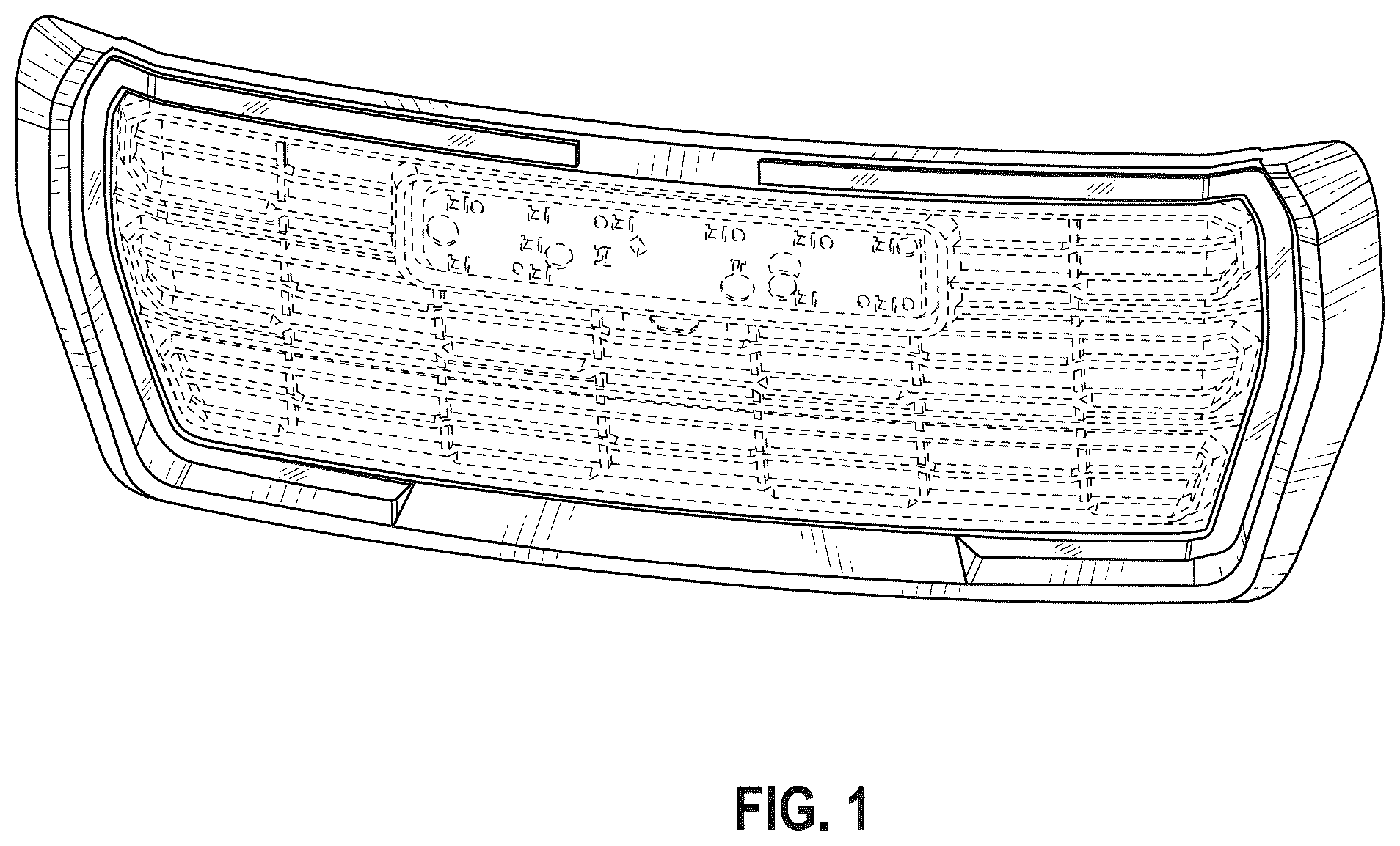 Patent USD1044621 — Automobile front grille — Figure 1