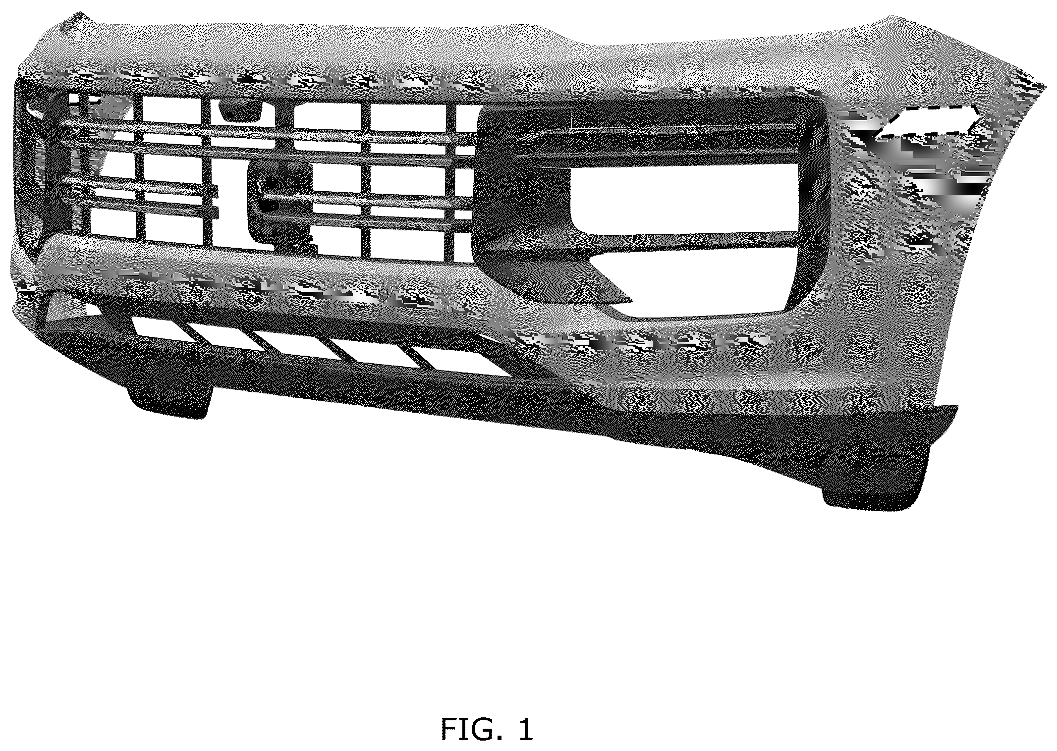 Patent USD1044627 — Front bumper for motor vehicle — Figure 1