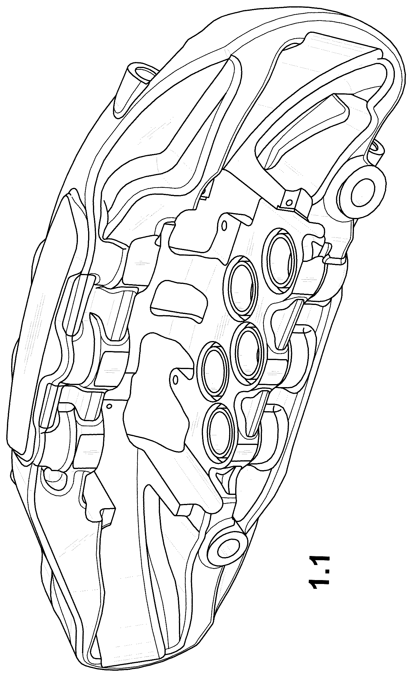 Patent USD1044636 — Brake caliper — Figure 1