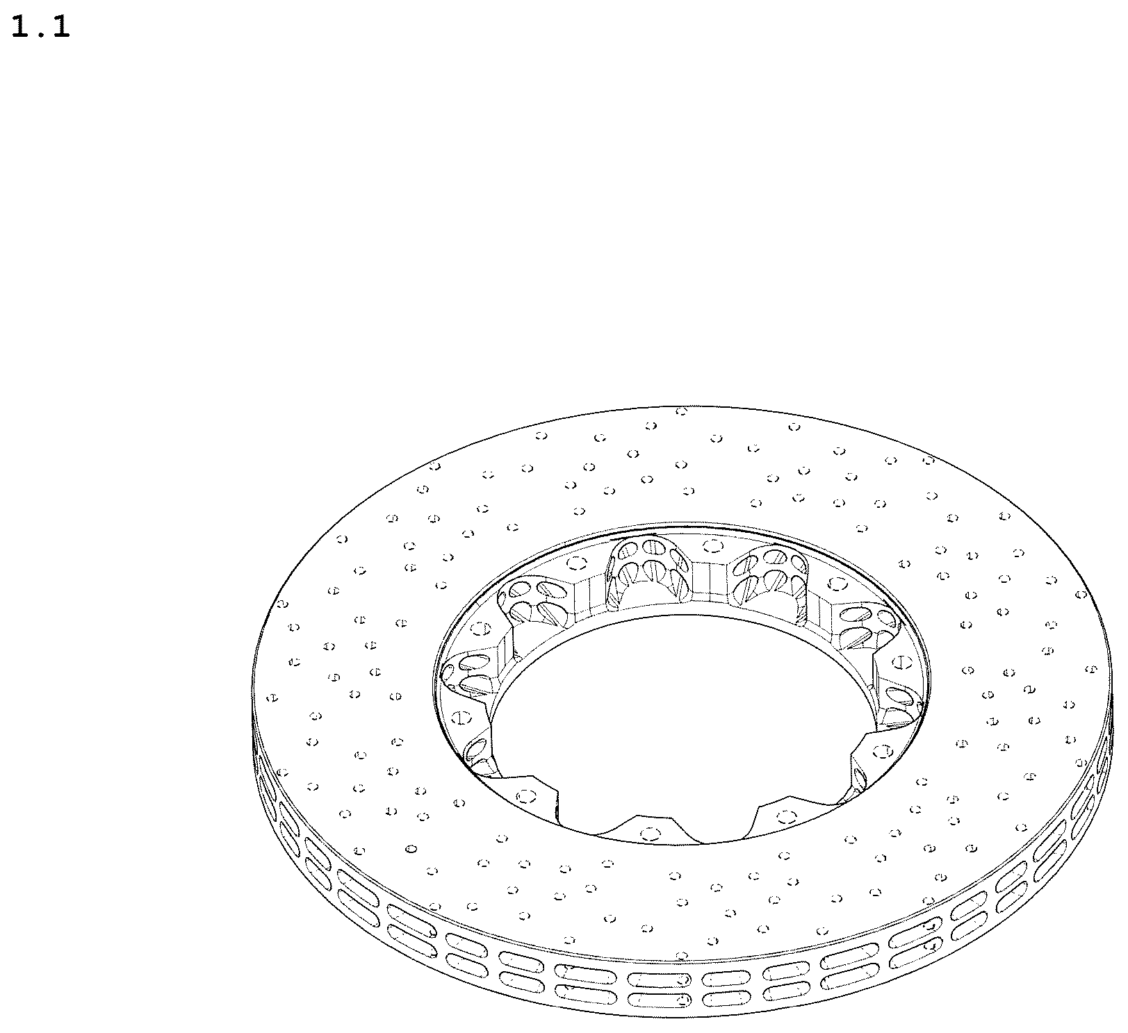 Patent USD1044637 — Brake disc — Figure 1