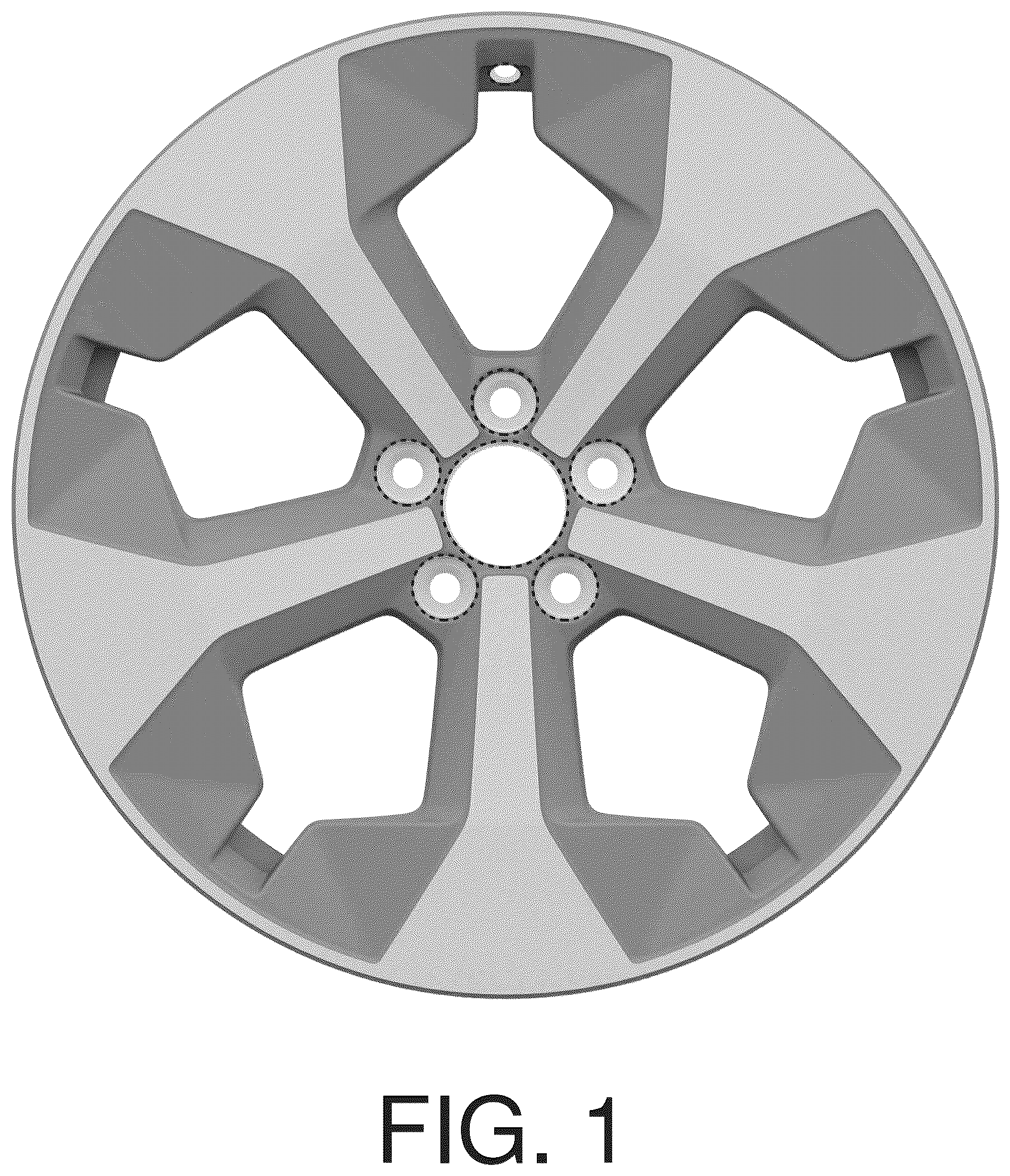 Patent USD1044661 Figure 1 – Vehicle rim