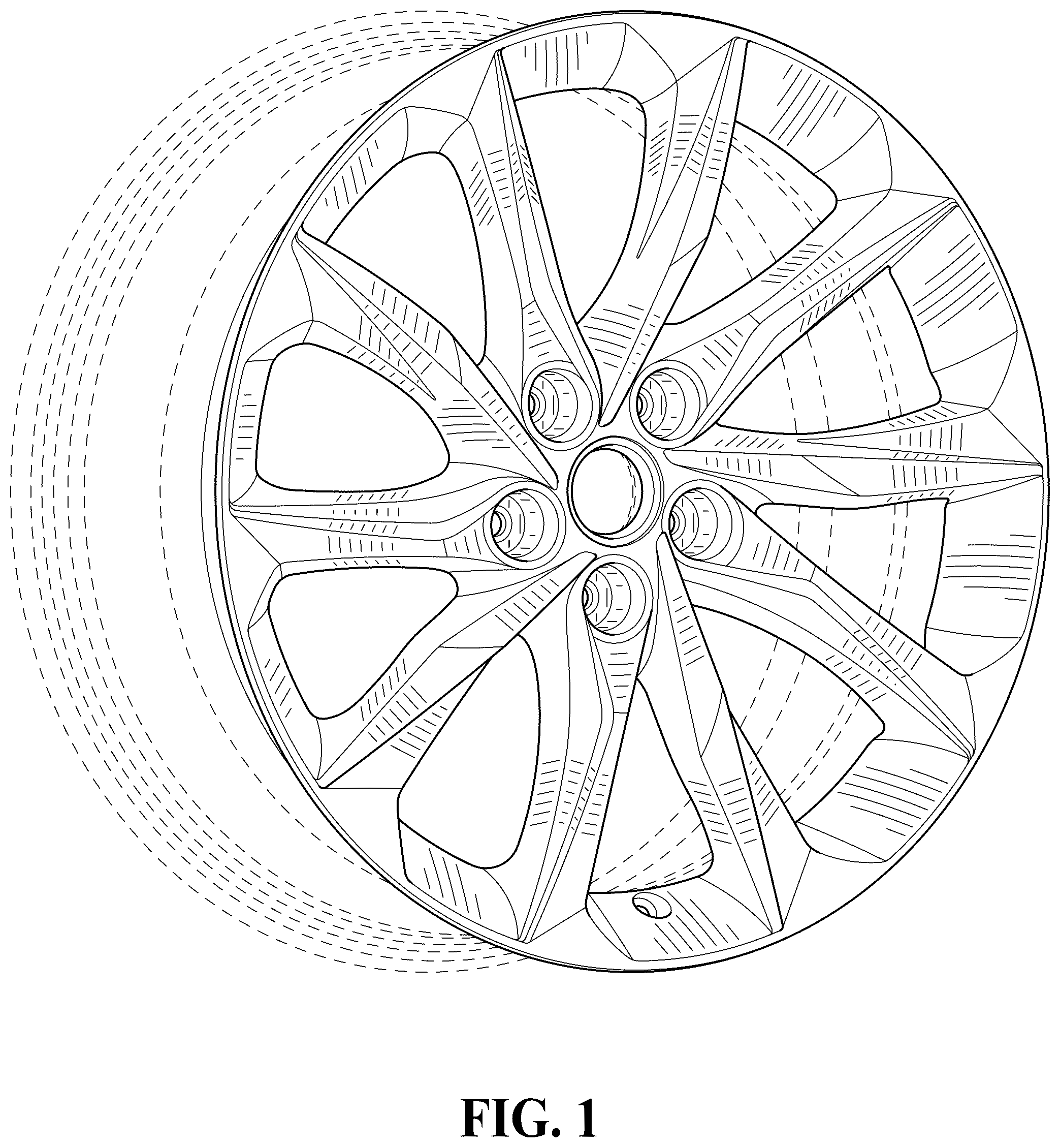 Patent USD1044664 — Vehicle wheel — Figure 1