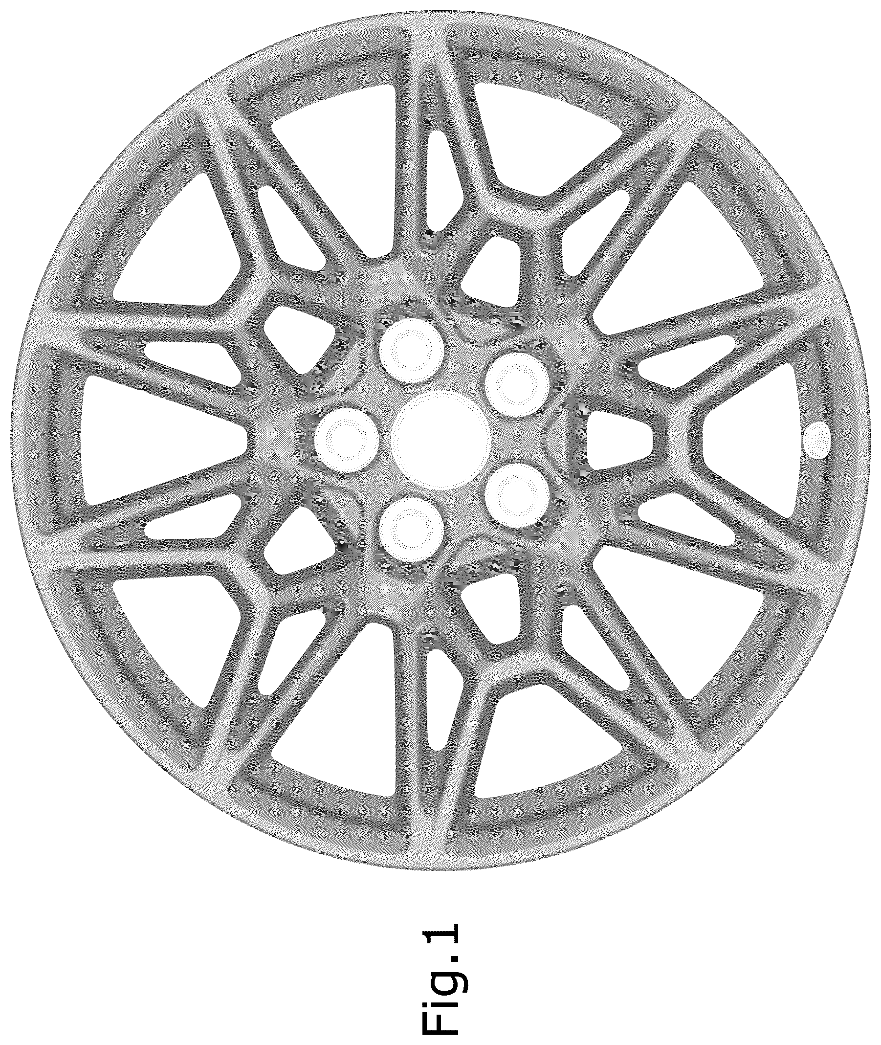 Patent USD1044672 Figure 1 – Vehicle wheel