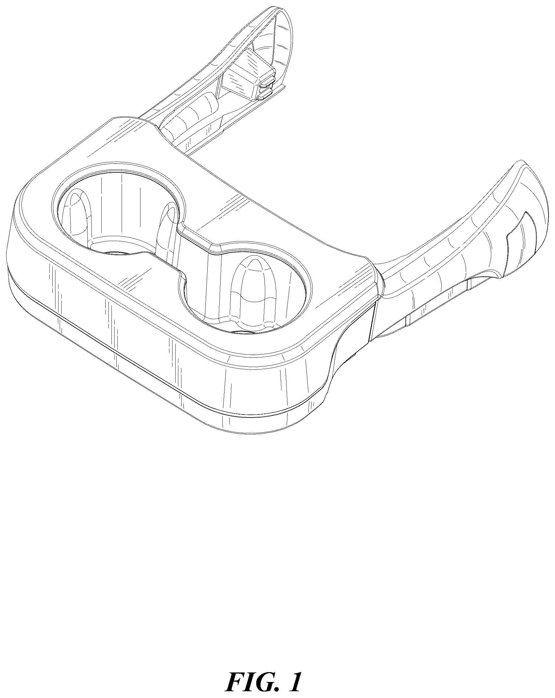 Patent USD1044686 Figure 1 – Car water cup holder