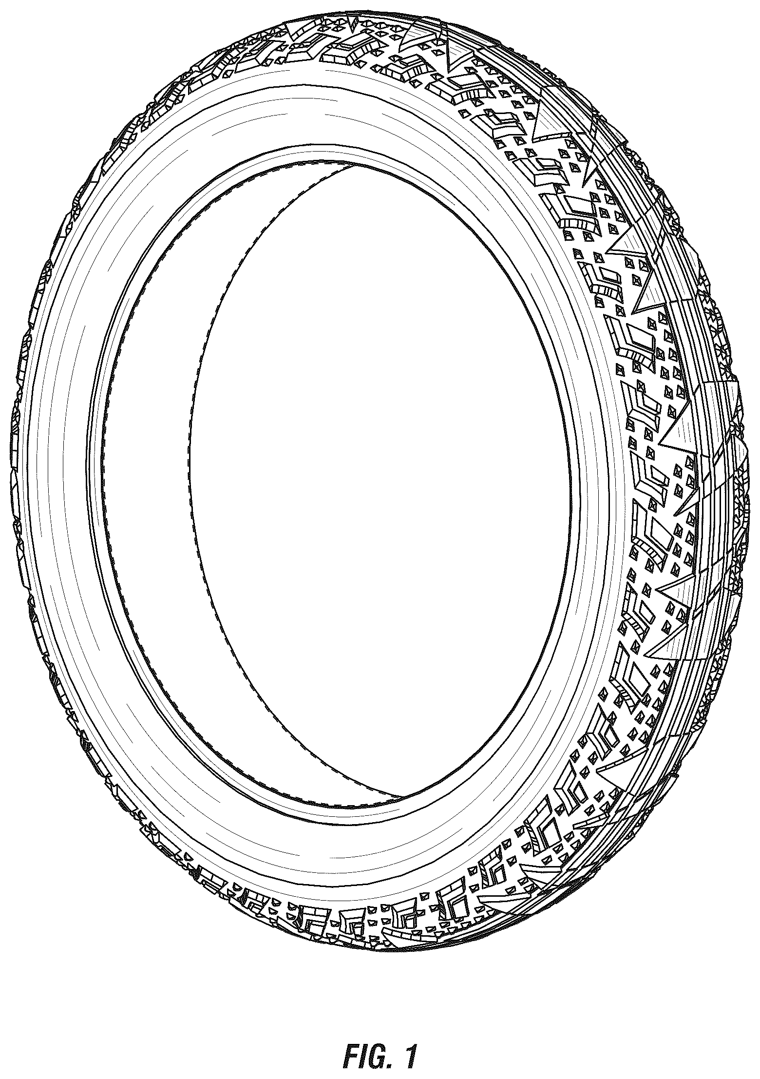 Patent USD1044690 Figure 1 – Electric motorbike tire