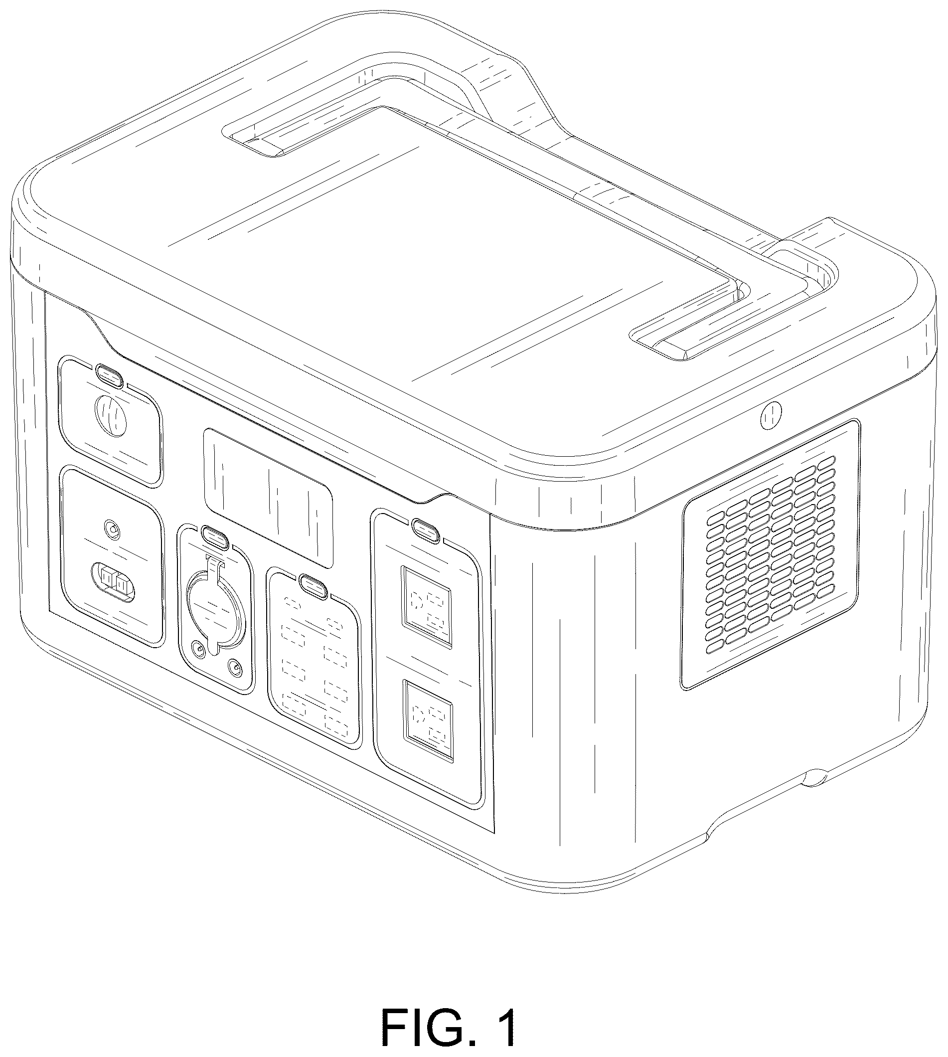 Patent USD1044718 Figure 1 – Portable power station