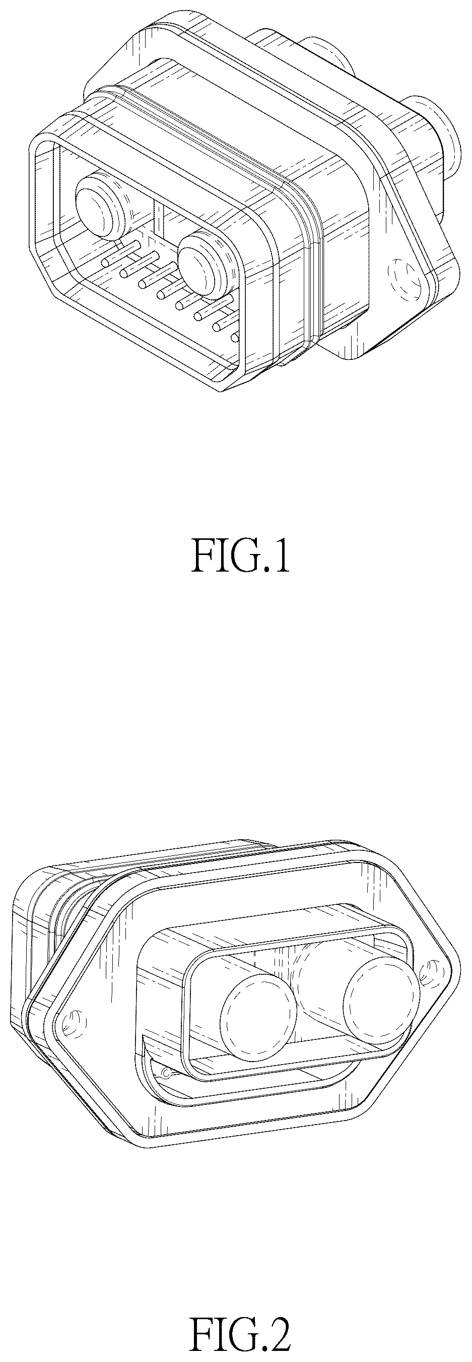 Patent USD1044727 — Electronic connector set — Figure 1