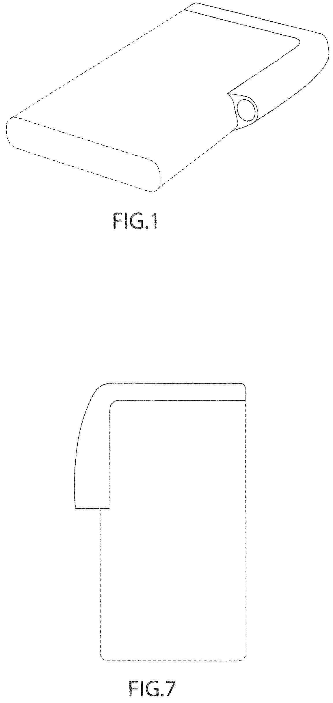 Patent USD1044743 — Battery connecting port cover — Figure 1