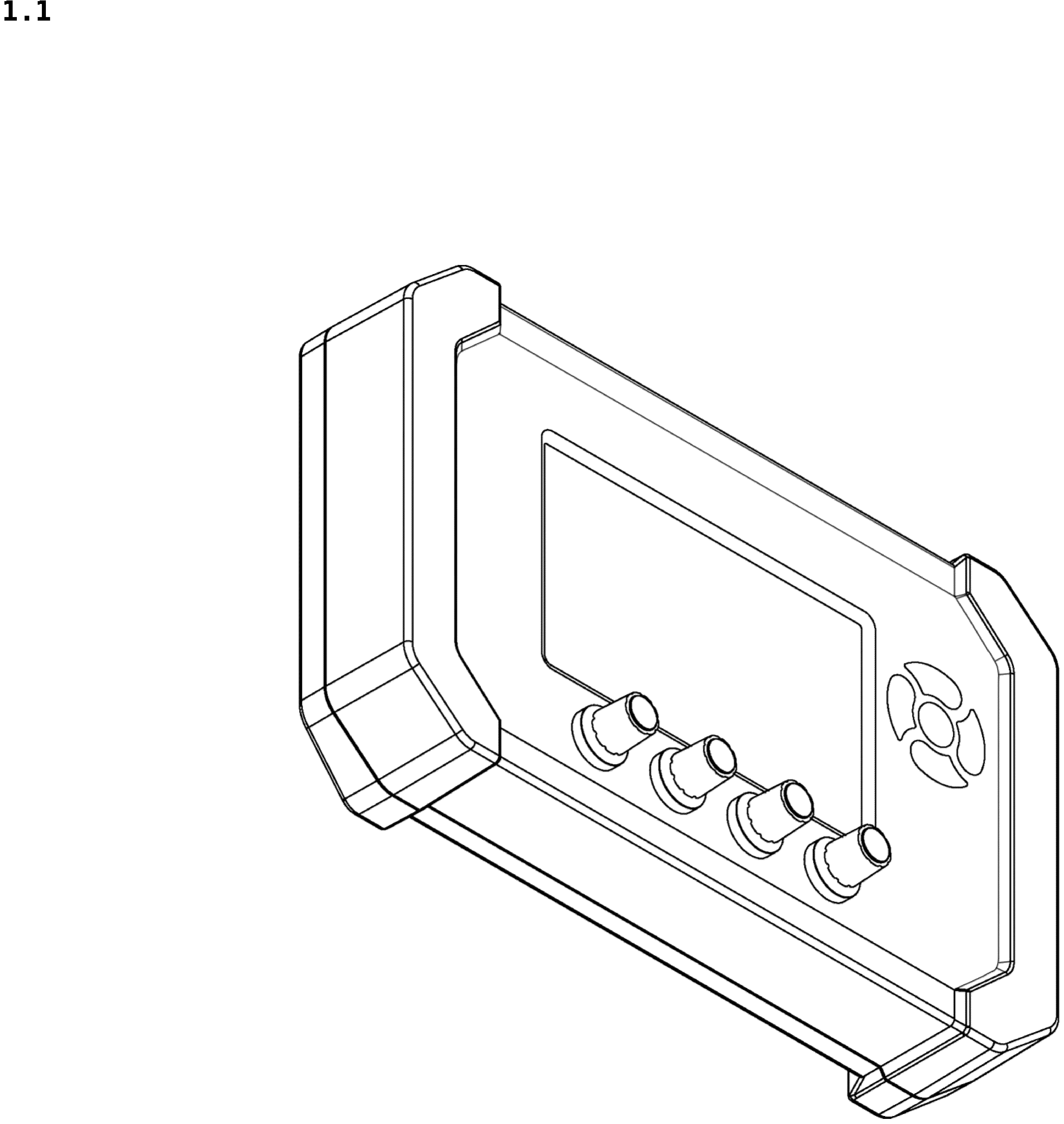Patent USD1044747 — Control panel for stage lightings — Figure 1