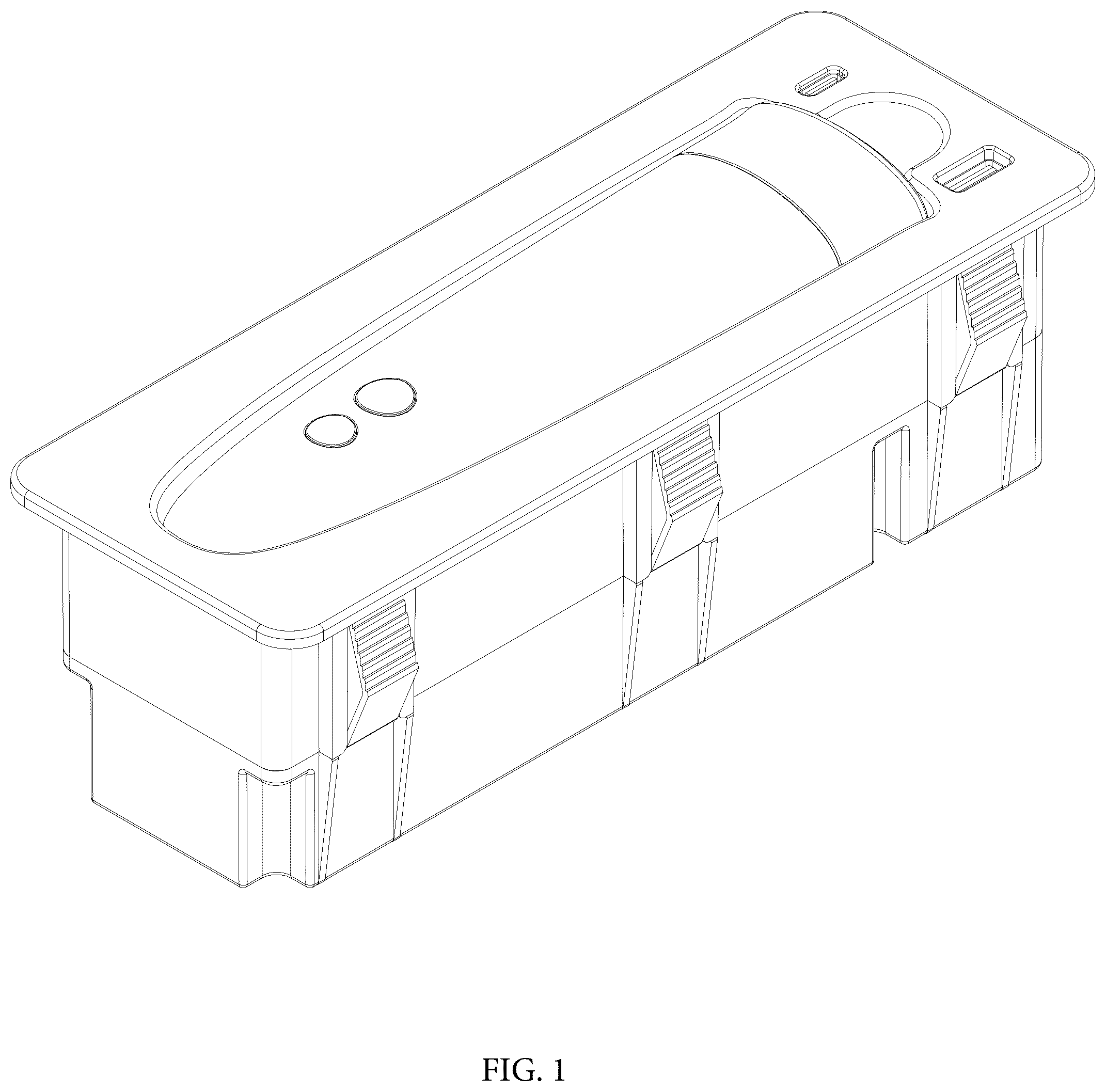 Patent USD1044748 — Remote control device — Figure 1