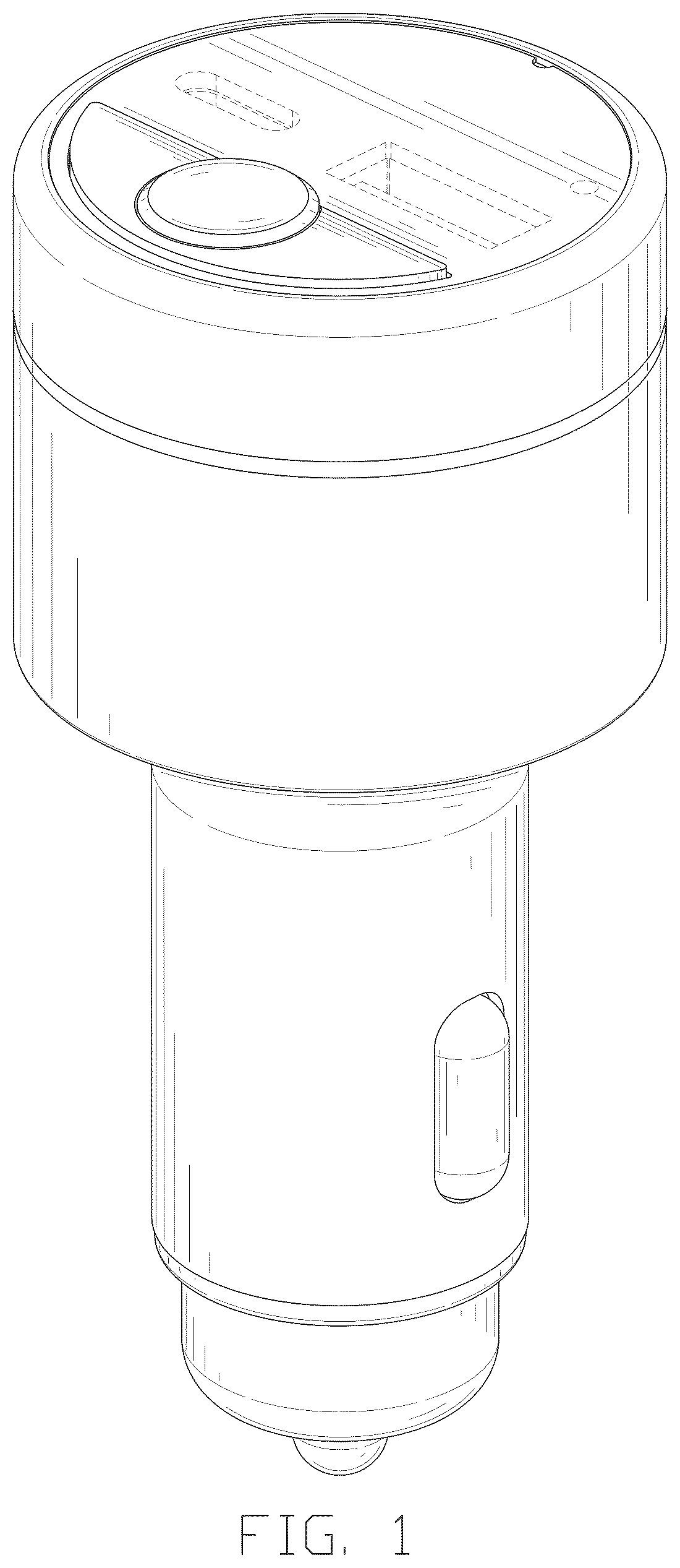 Patent USD1044757 — In-car wireless transmitter — Figure 1