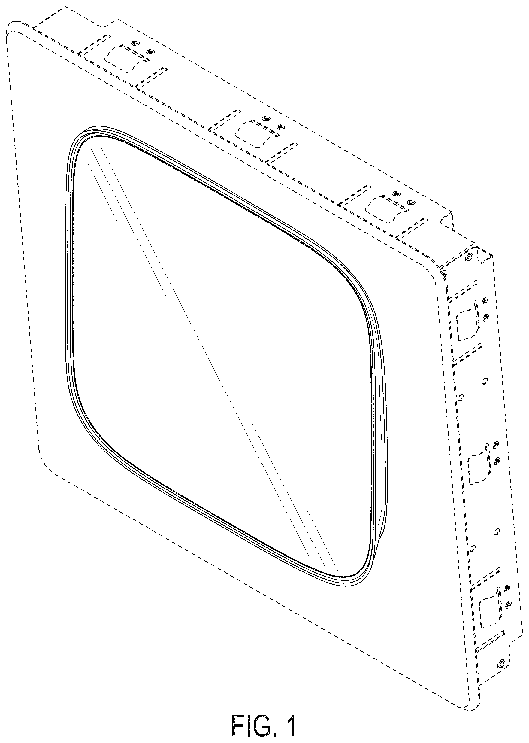 Patent USD1044758 — Intercom display screen for recessed mount — Figure 1