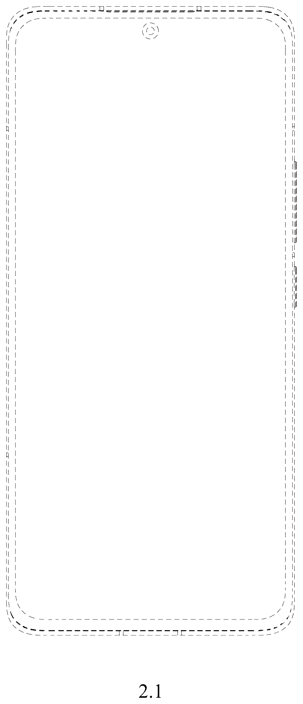 Patent USD1044787 Figure 1 – Mobile phone