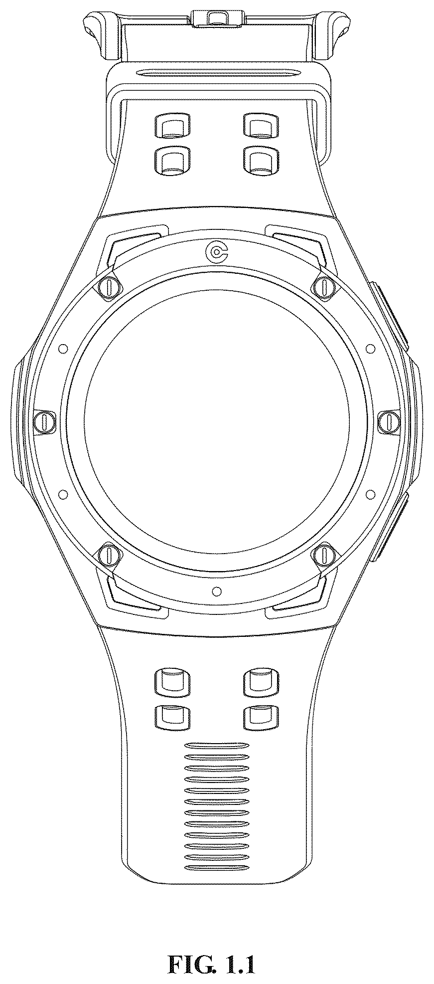 Patent USD1044797 Figure 1 – Smartwatch
