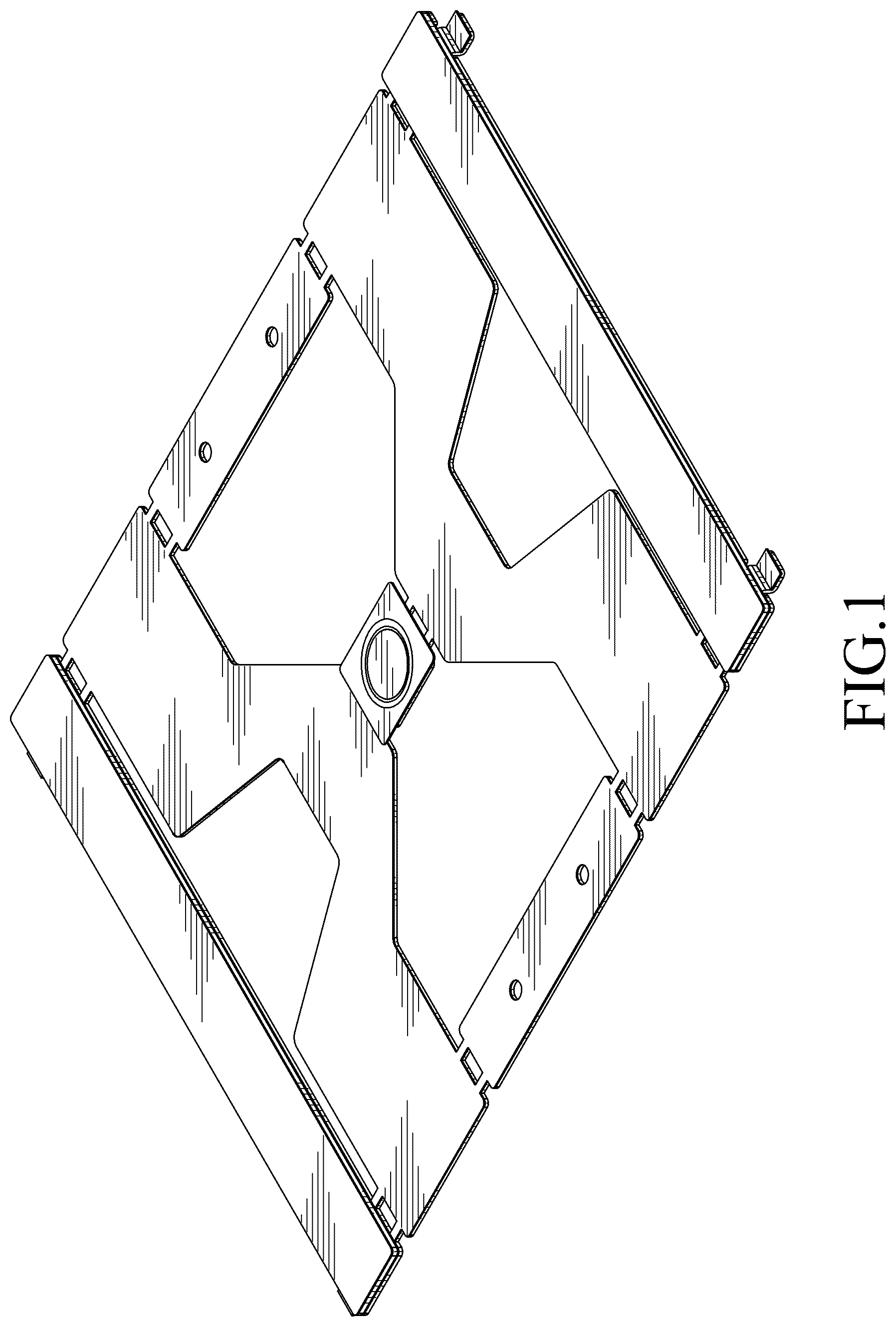 Patent USD1044812 — Mounting frame for touchpads — Figure 1