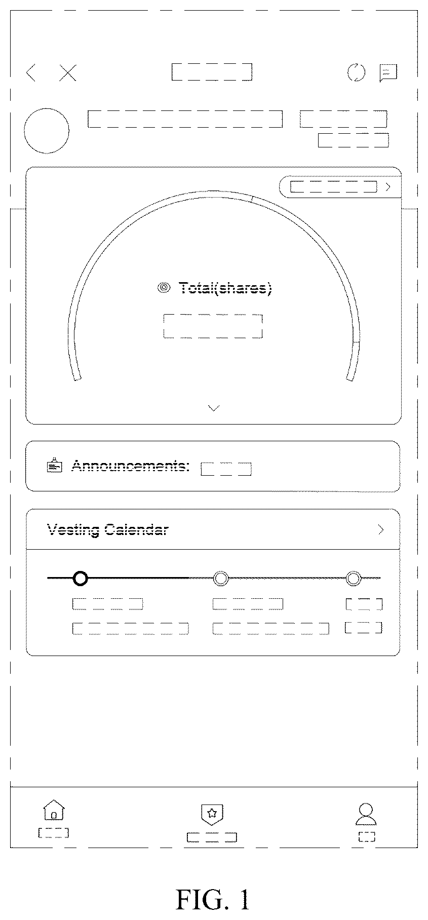 Patent USD1044850 — Display screen or portion thereof with animated graphical user interface for displaying ESOP information — Figure 1