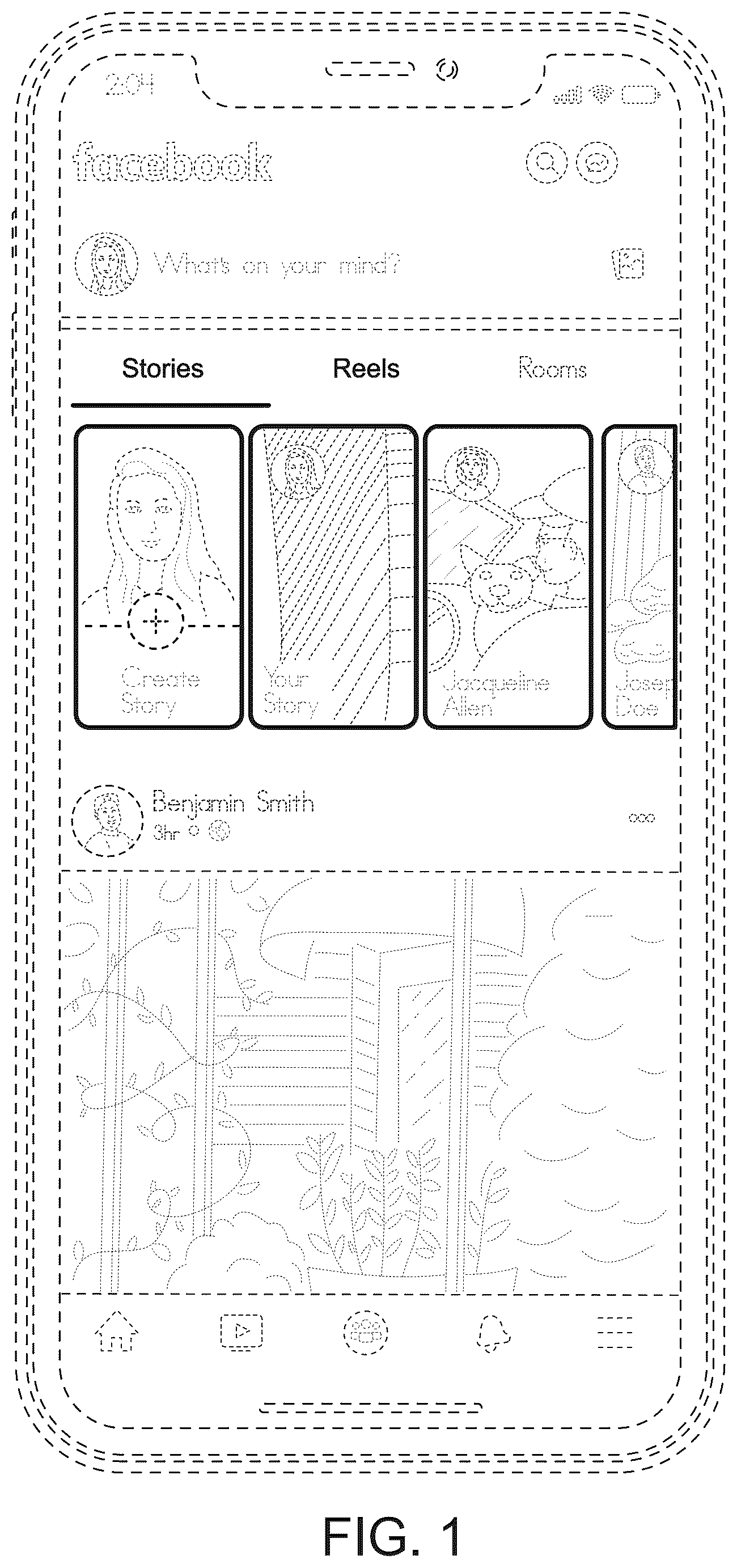 Patent USD1044853 Figure 1 – Display screen with an animated graphical user interface