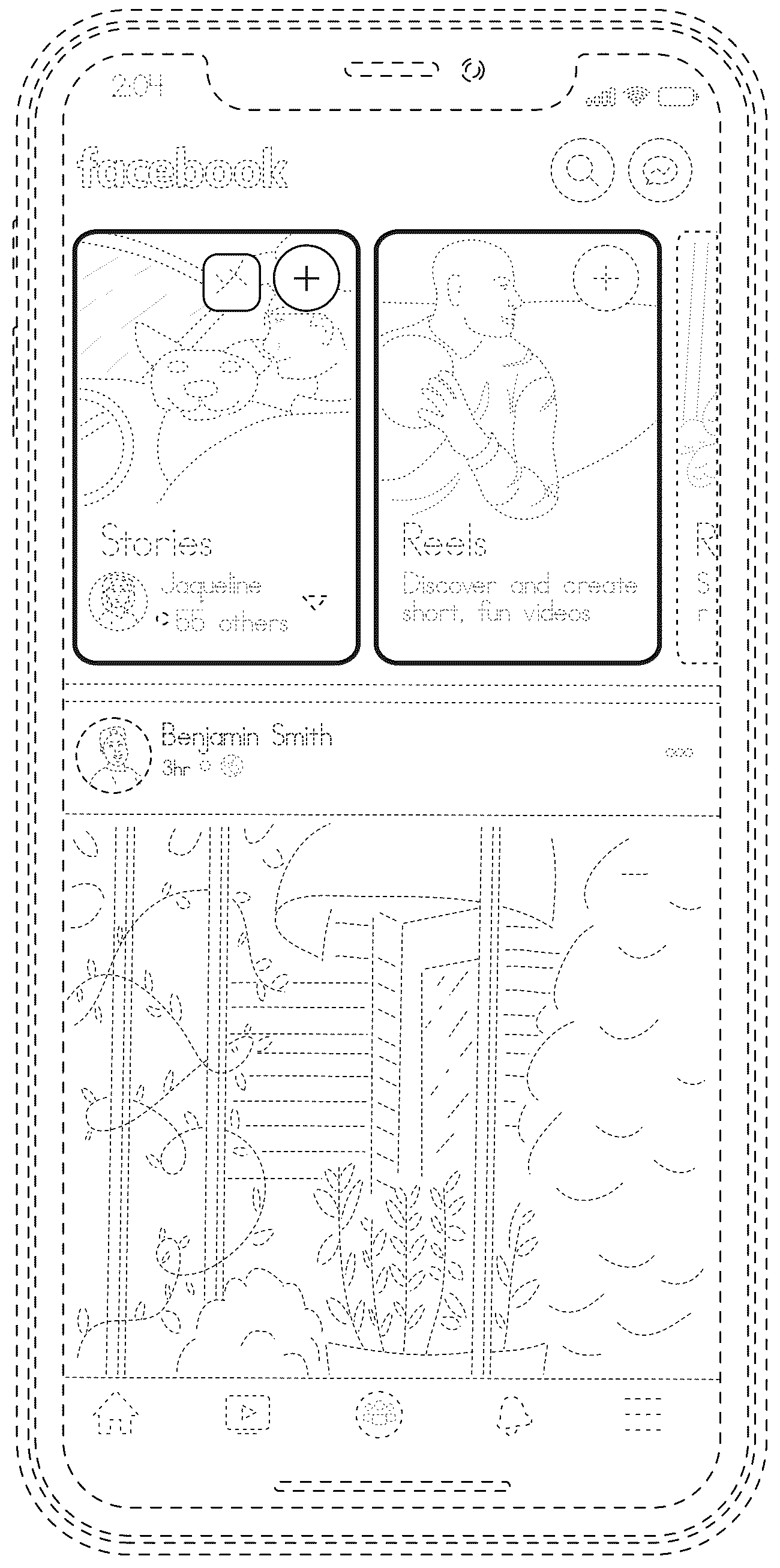 Patent USD1044854 — Display screen with a graphical user interface — Figure 1