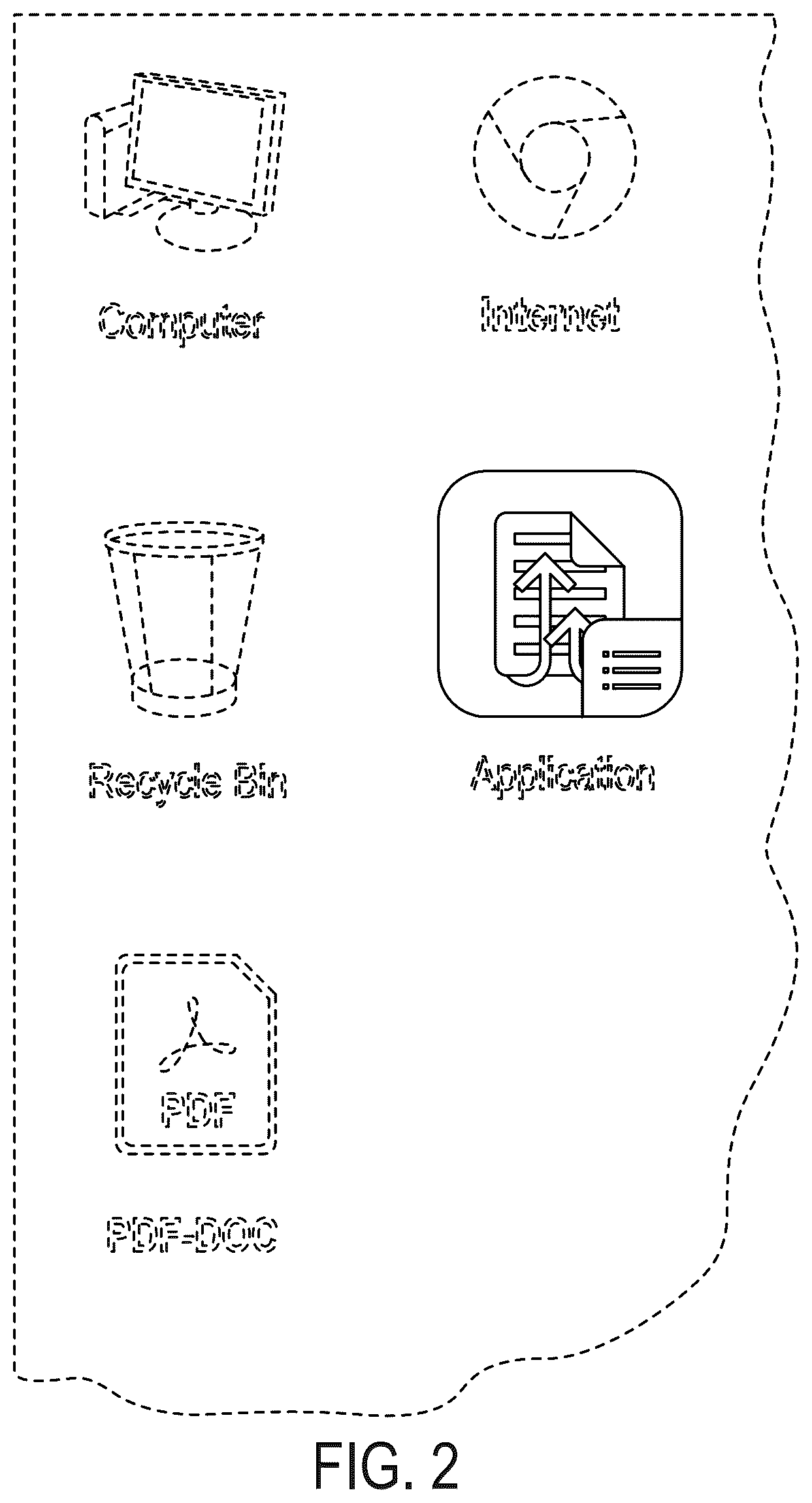 Patent USD1044867 Figure 2 – Display screen with application icon