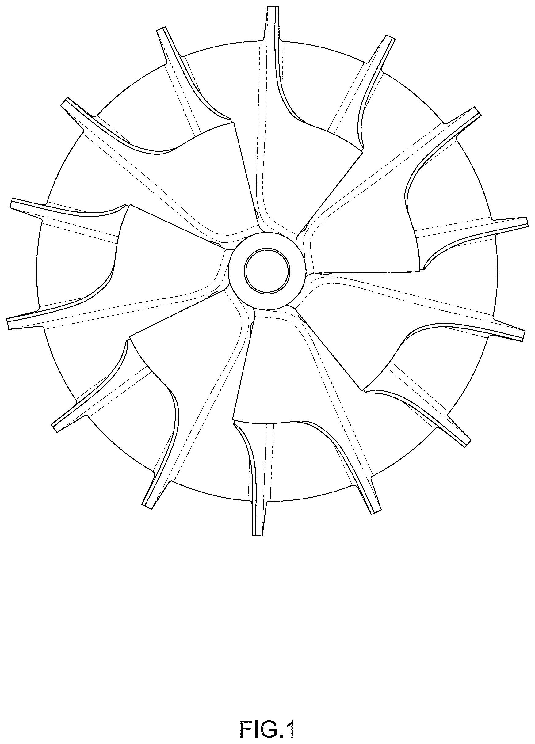 Patent USD1044870 — Compressor wheel — Figure 1