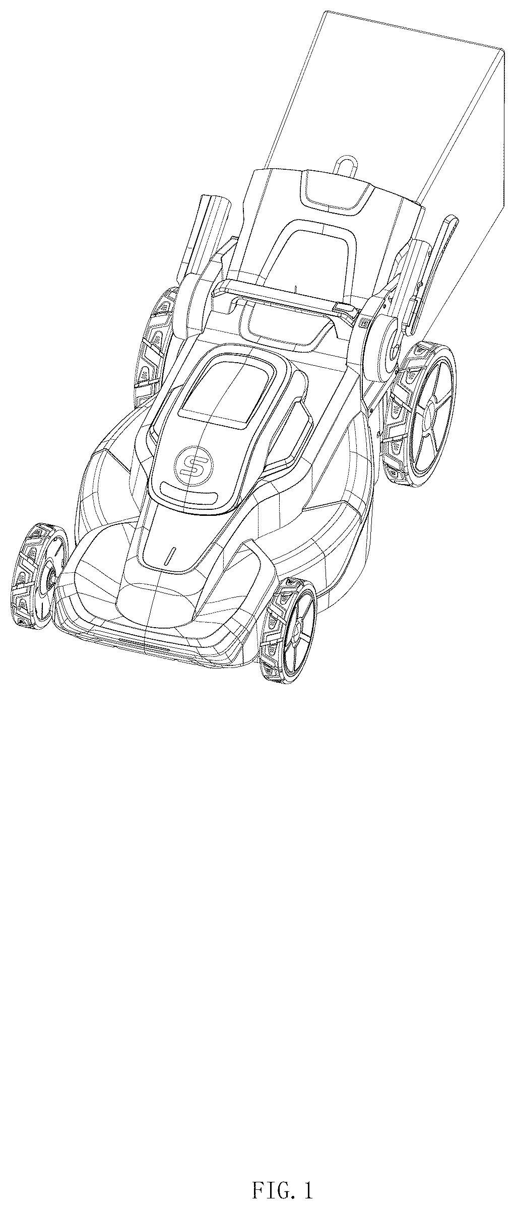 Patent USD1044878 — Lawn mower — Figure 1