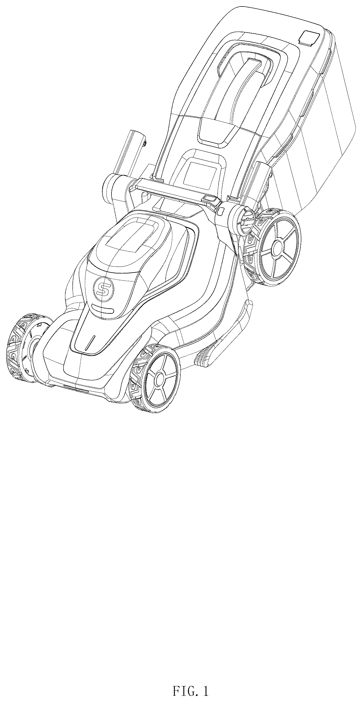 Patent USD1044879 — Lawn mower — Figure 1