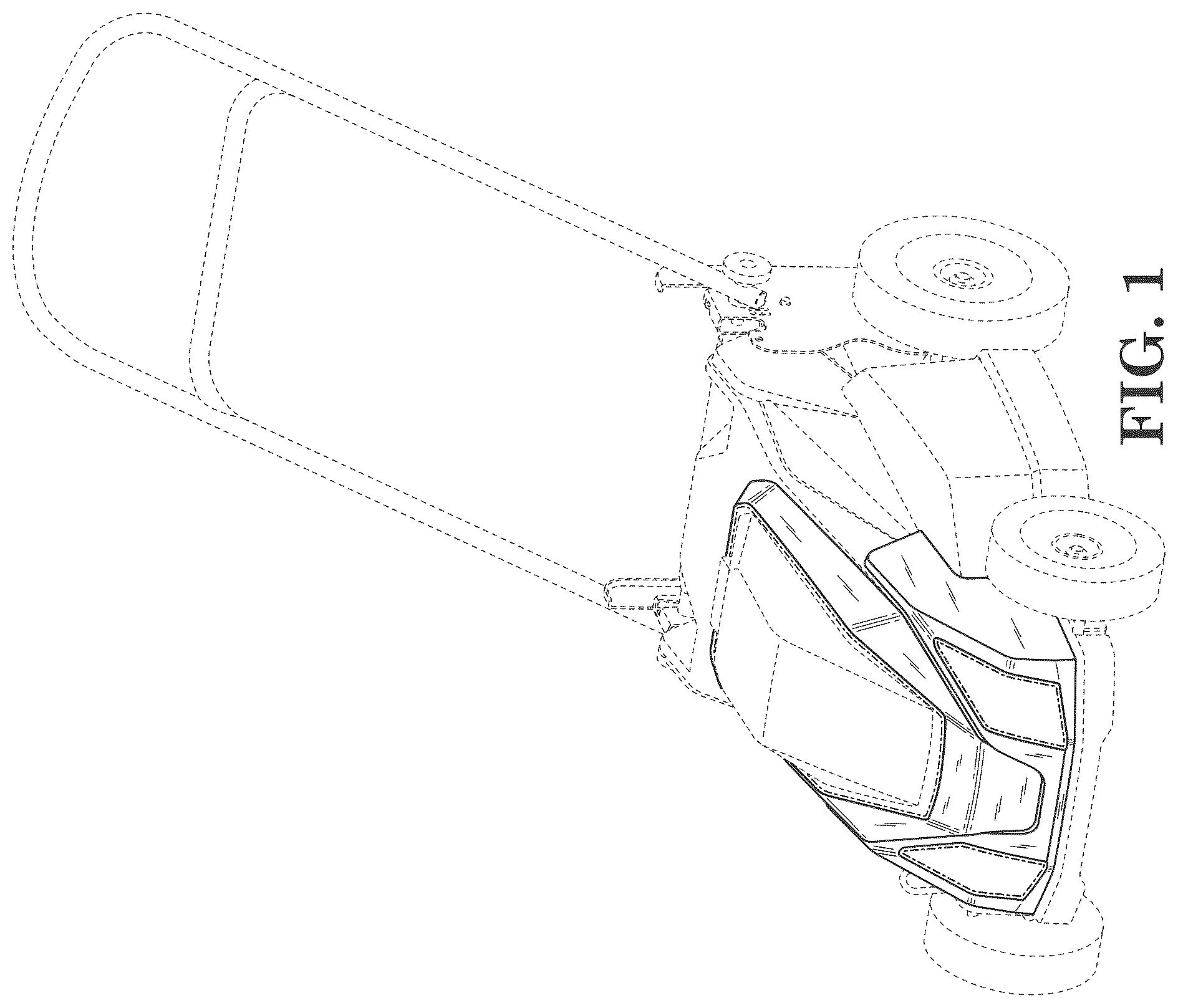 Patent USD1044880 — Lawn mower housing — Figure 1