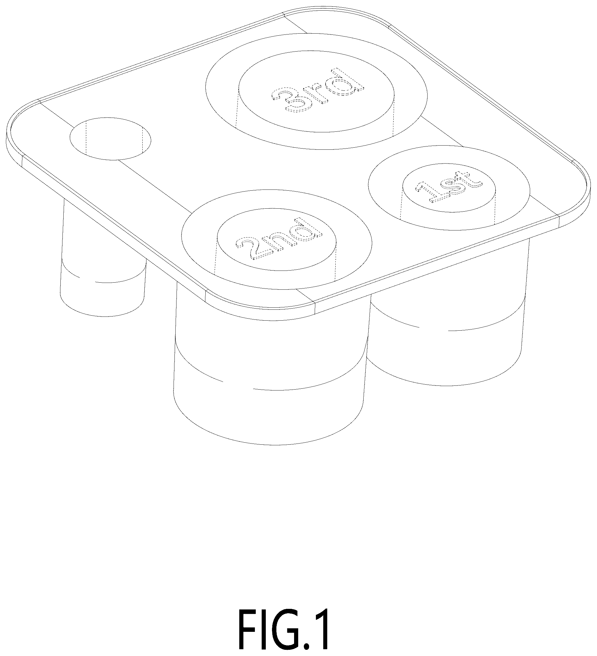 Patent USD1044889 Figure 1 – Ice grid