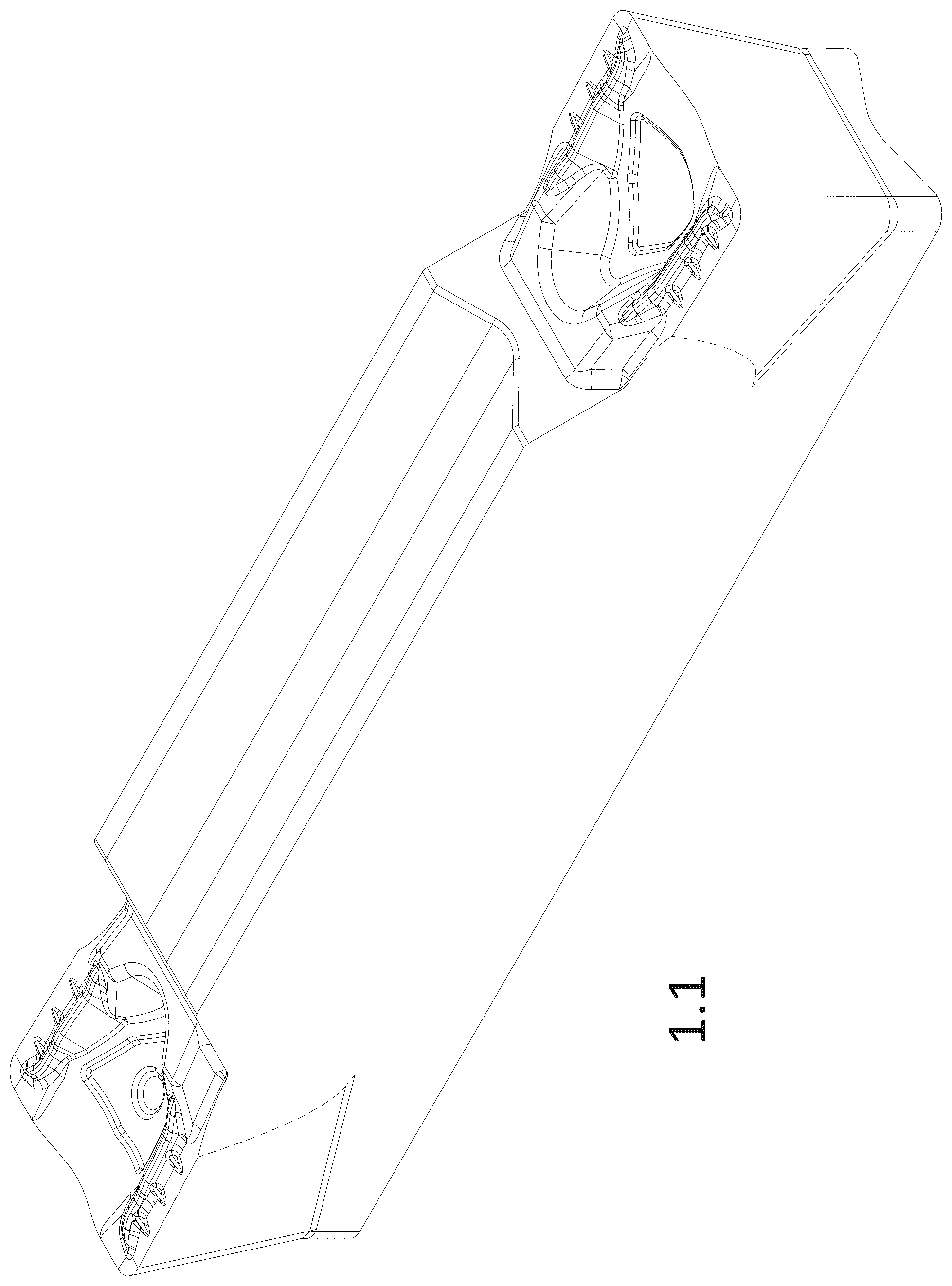 Patent USD1044896 Figure 1 – Cutting insert for machine tools for metalworking