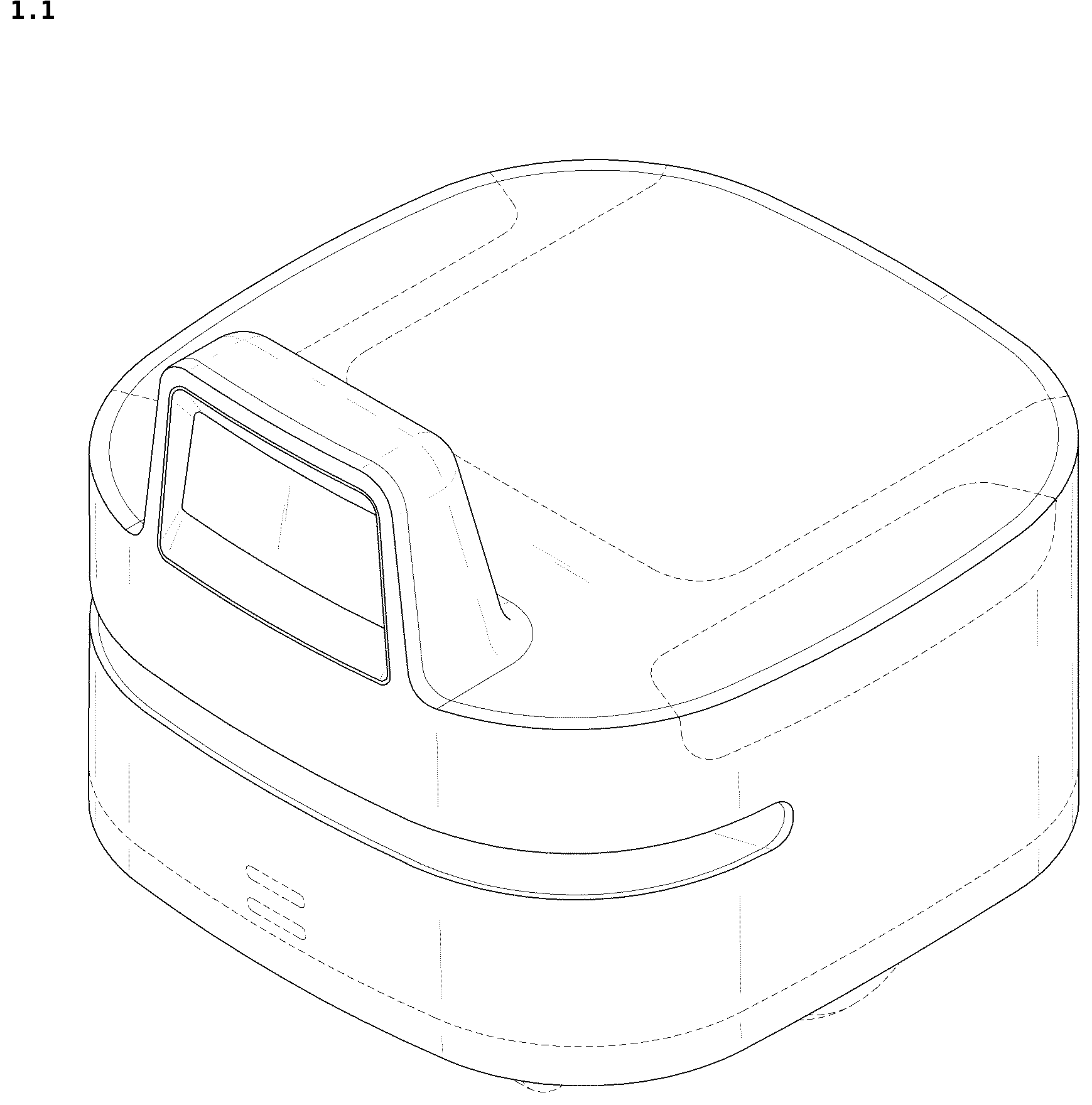 Patent USD1044901 Figure 1 – Driving device for delivery robot