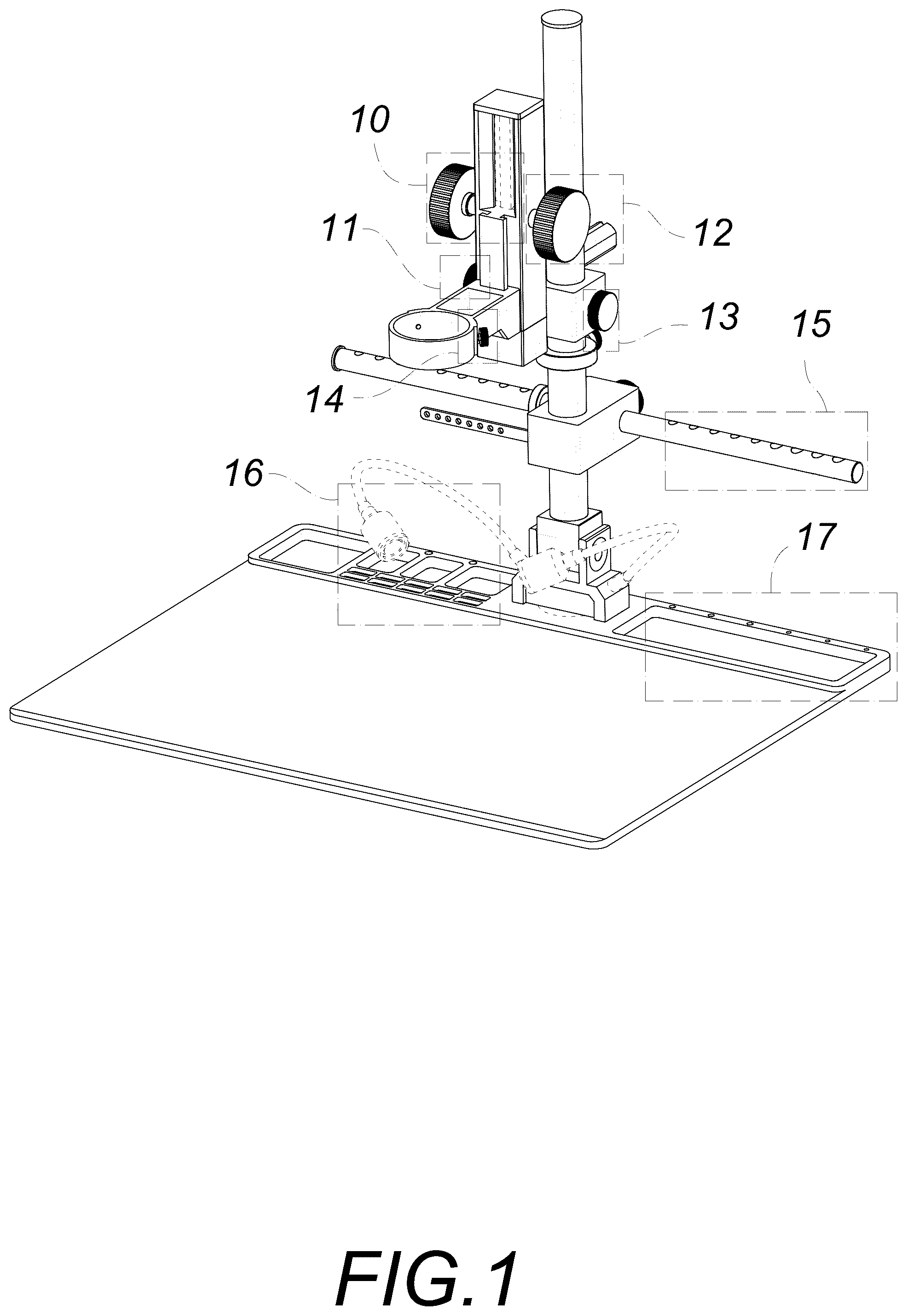 Patent USD1044903 — Microscope stand — Figure 1