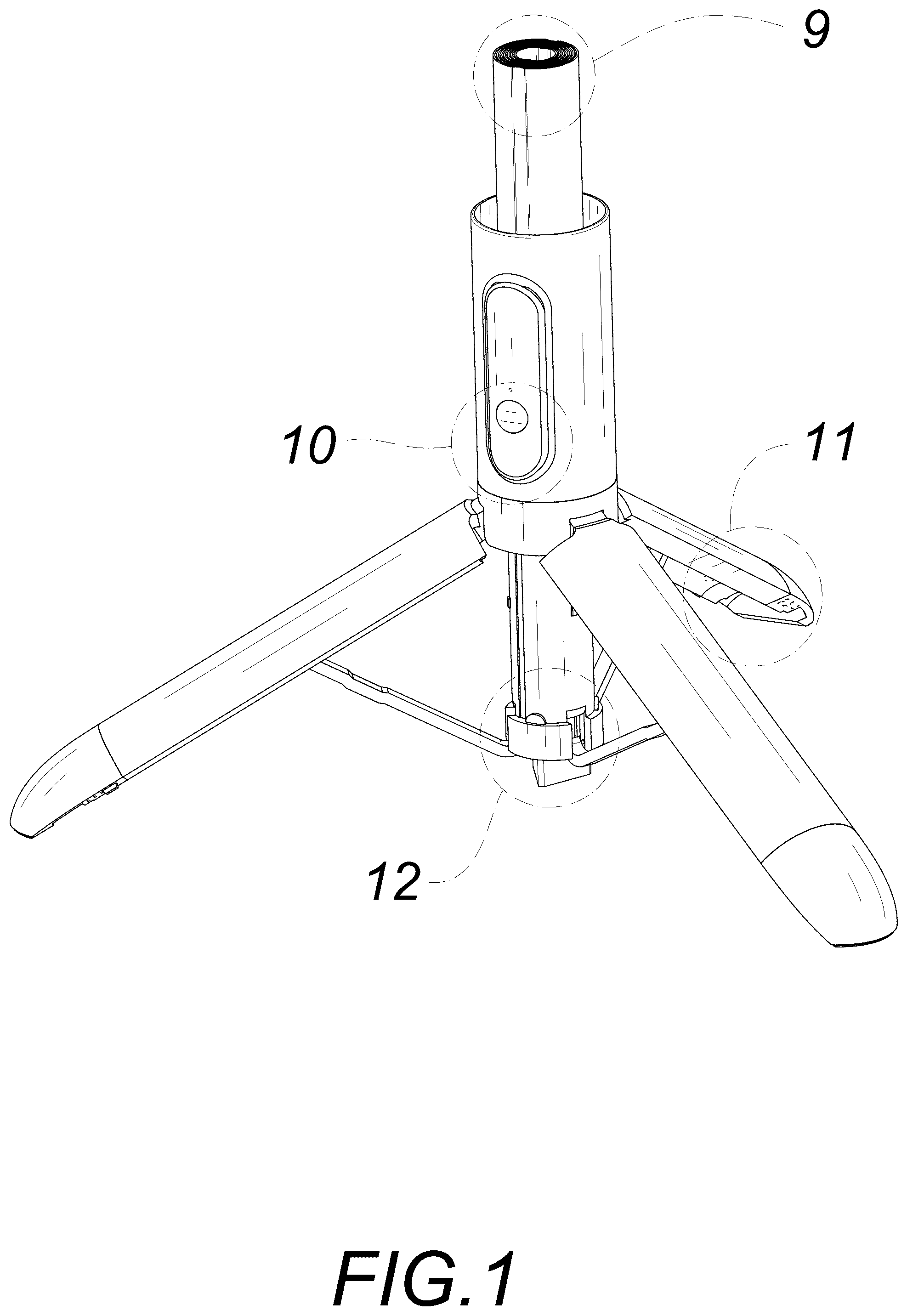 Patent USD1044914 — Phone tripod — Figure 1
