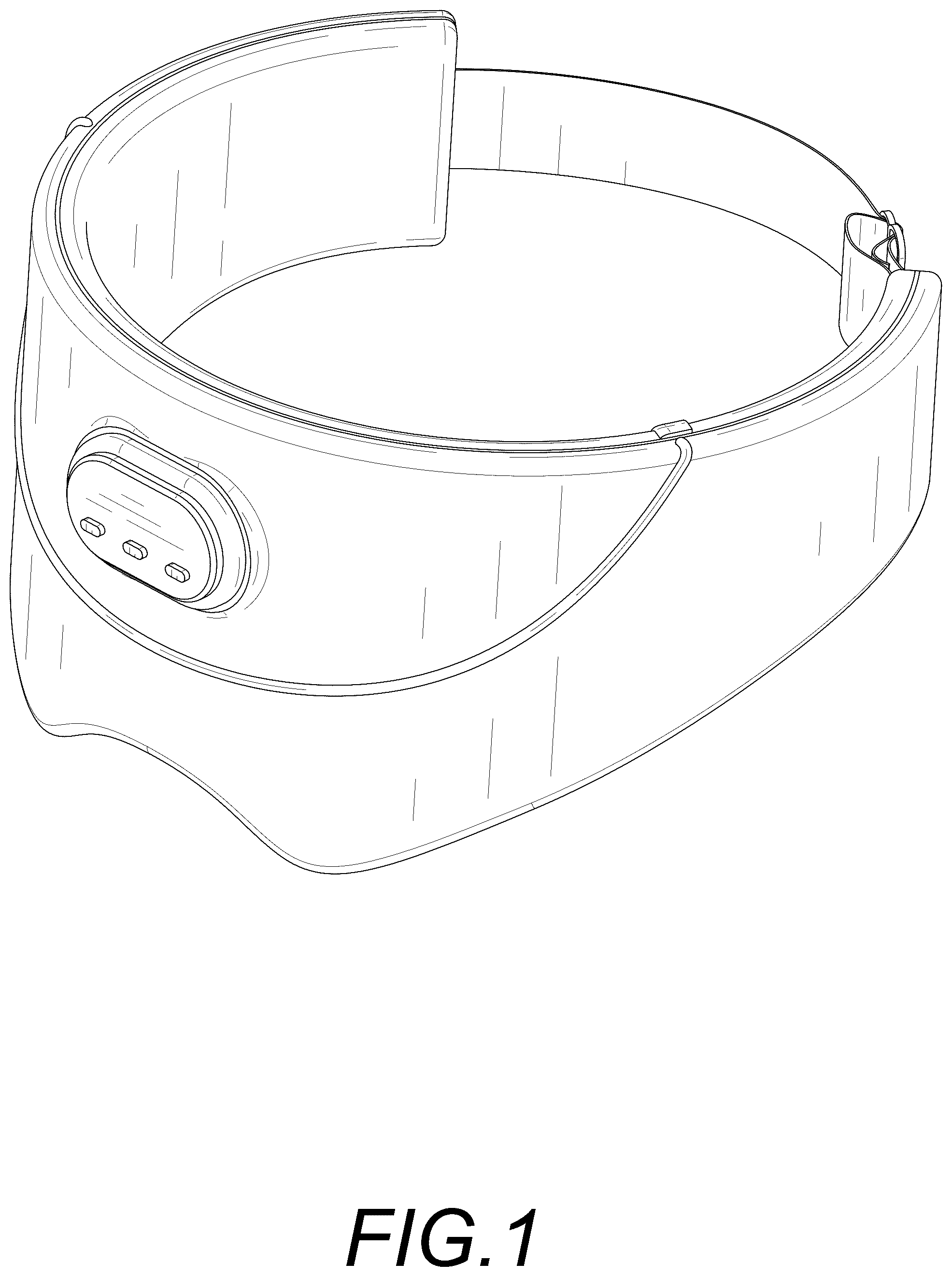 Patent USD1044916 Figure 1 – Sleep mask