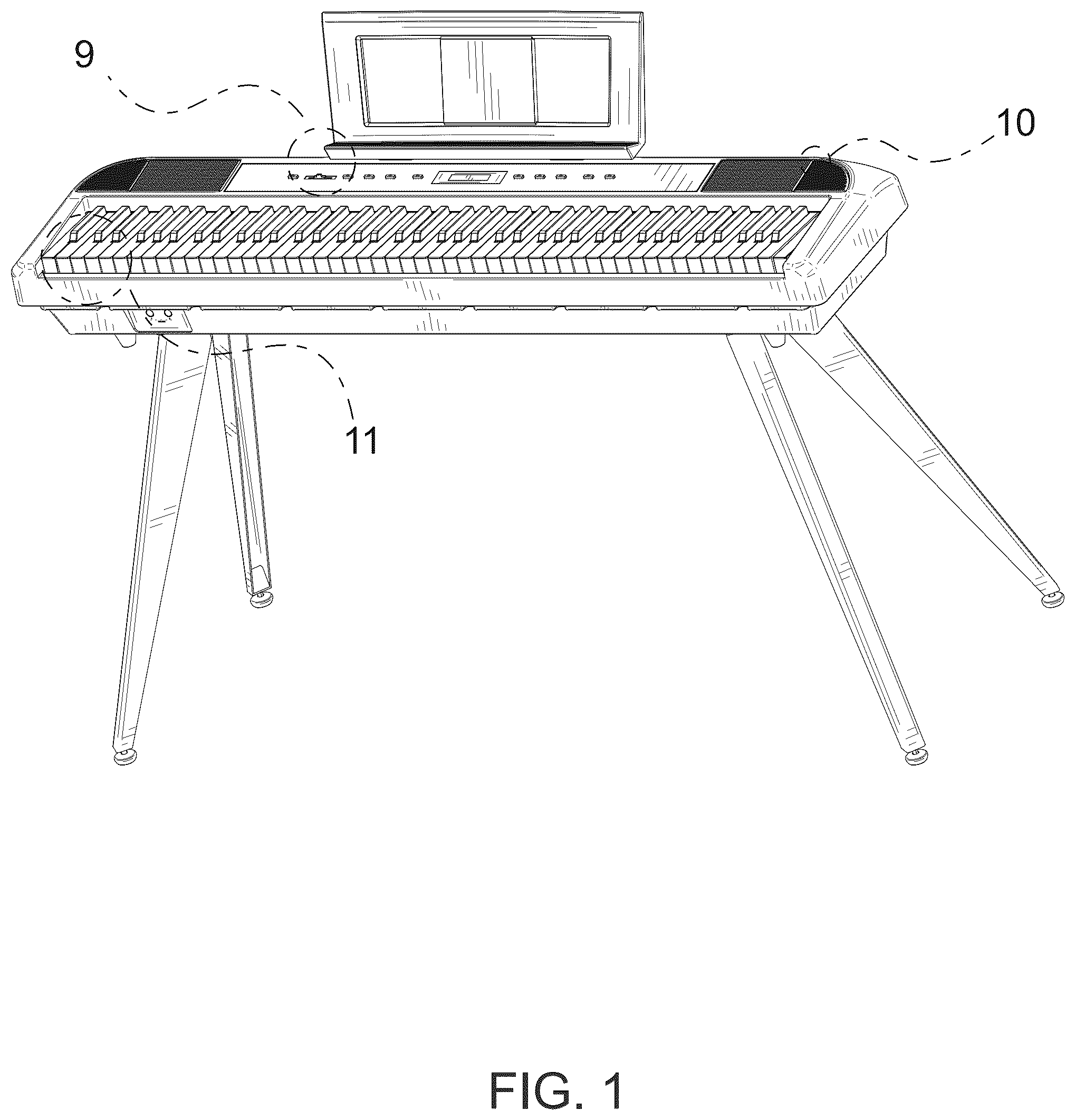 Patent USD1044920 — Electronic piano — Figure 1