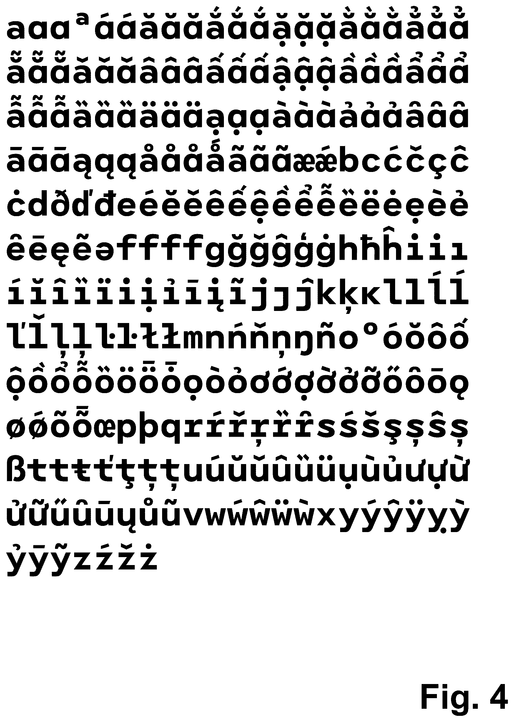 Patent USD1044927 Figure 4 – Type font