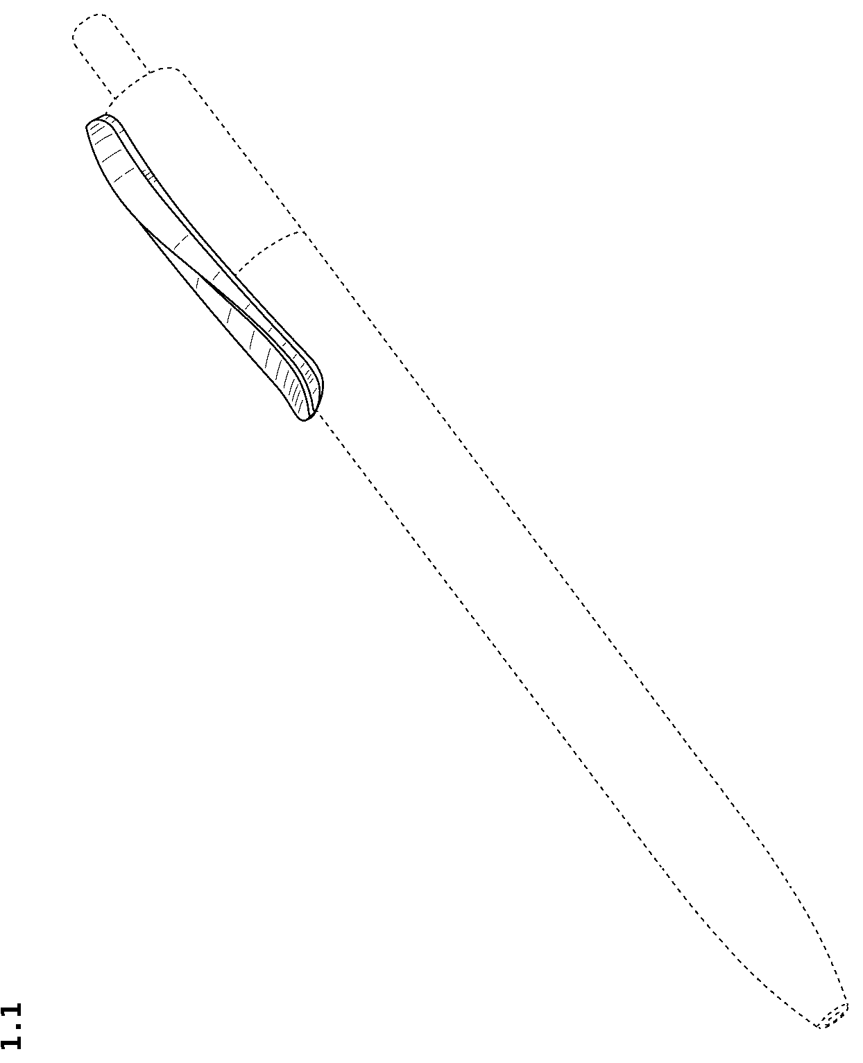 Patent USD1044943 — Pen — Figure 1
