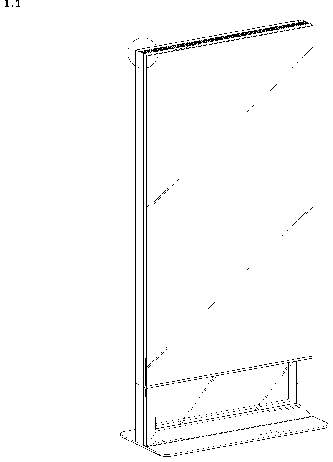 Patent USD1044945 Figure 1 – Digital signage