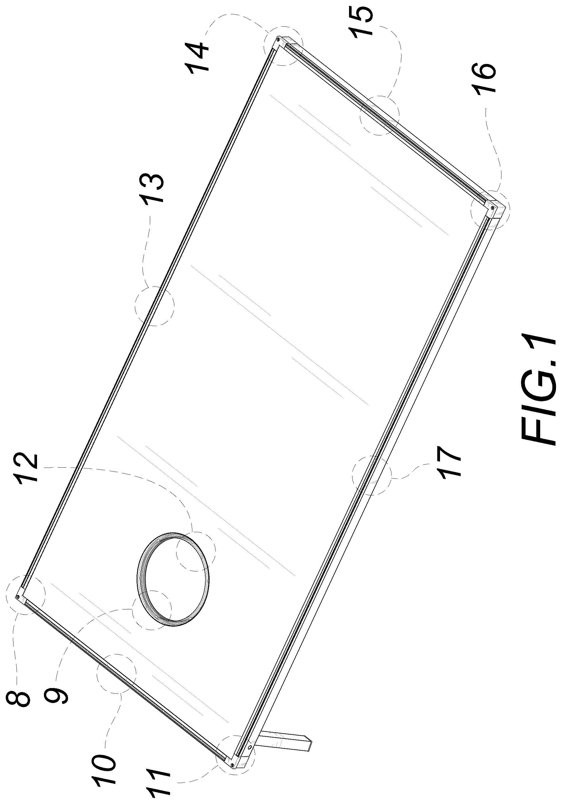 Patent USD1044953 — Cornhole board — Figure 1