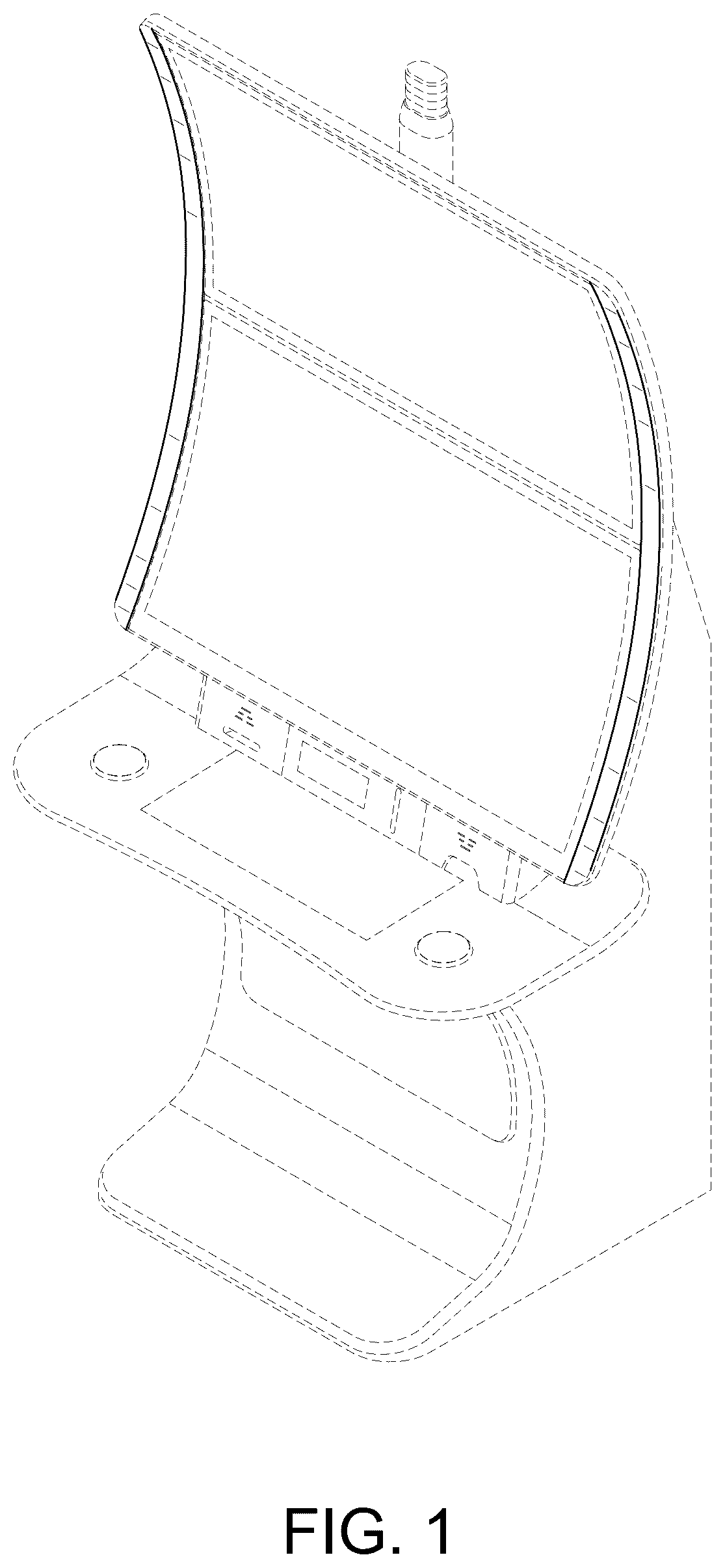 Patent USD1044957 — Gaming machine display — Figure 1