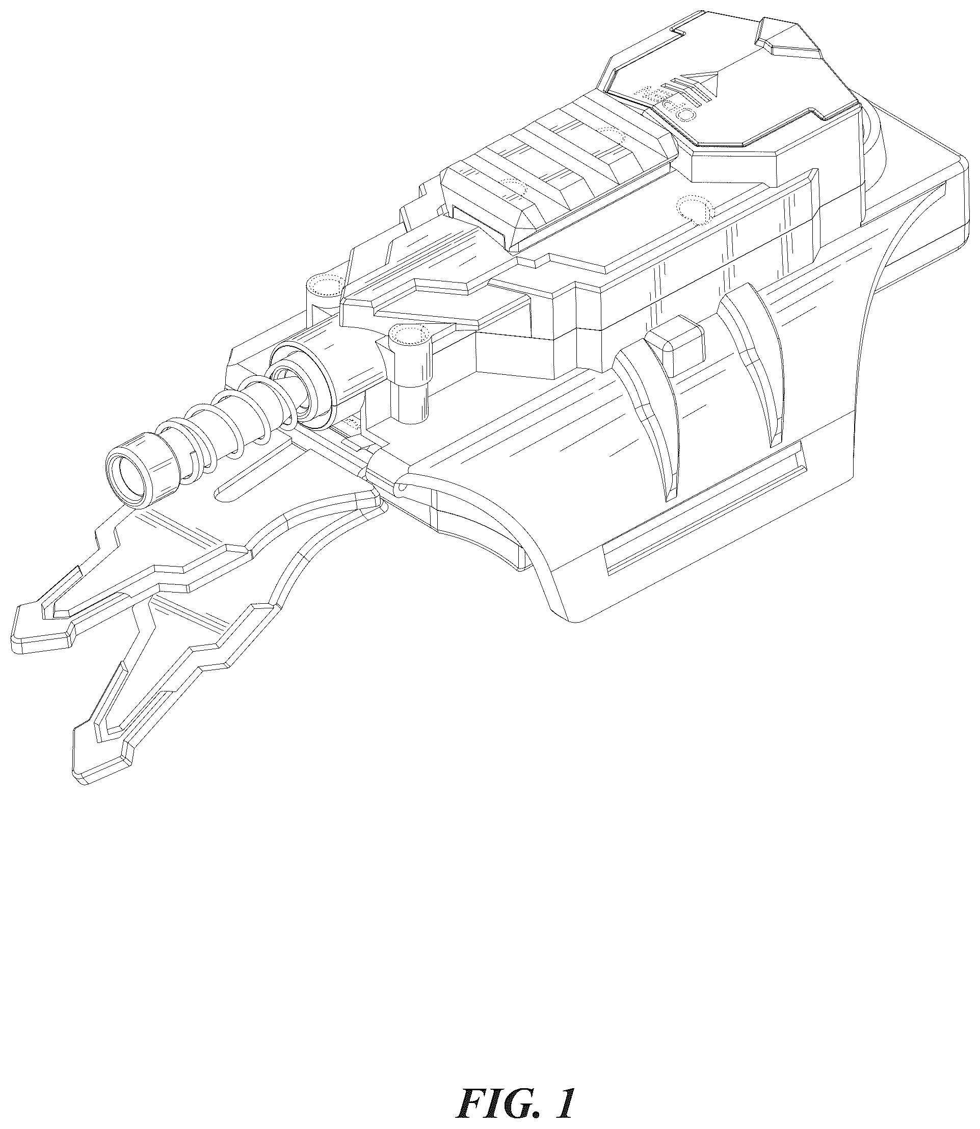 Patent USD1044965 Figure 1 – Toy for launcher